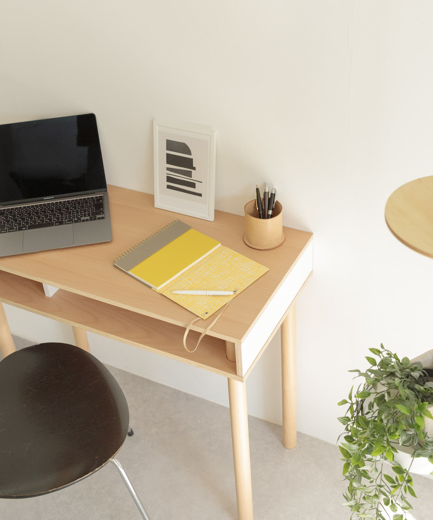 &PAPERS　別注TRI A5 NOTEBOOK gridyellow -