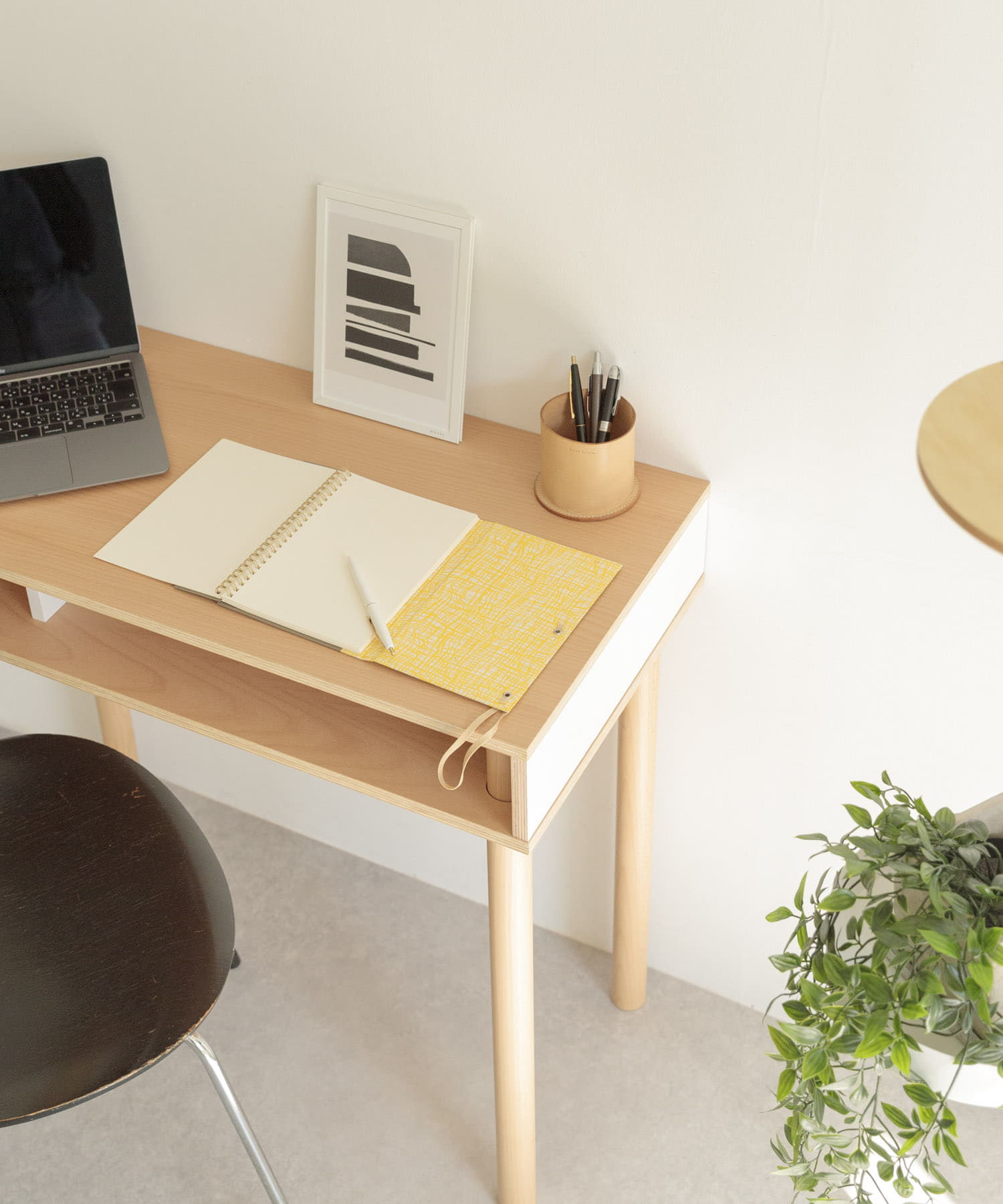 &PAPERS　別注TRI A5 NOTEBOOK gridyellow -