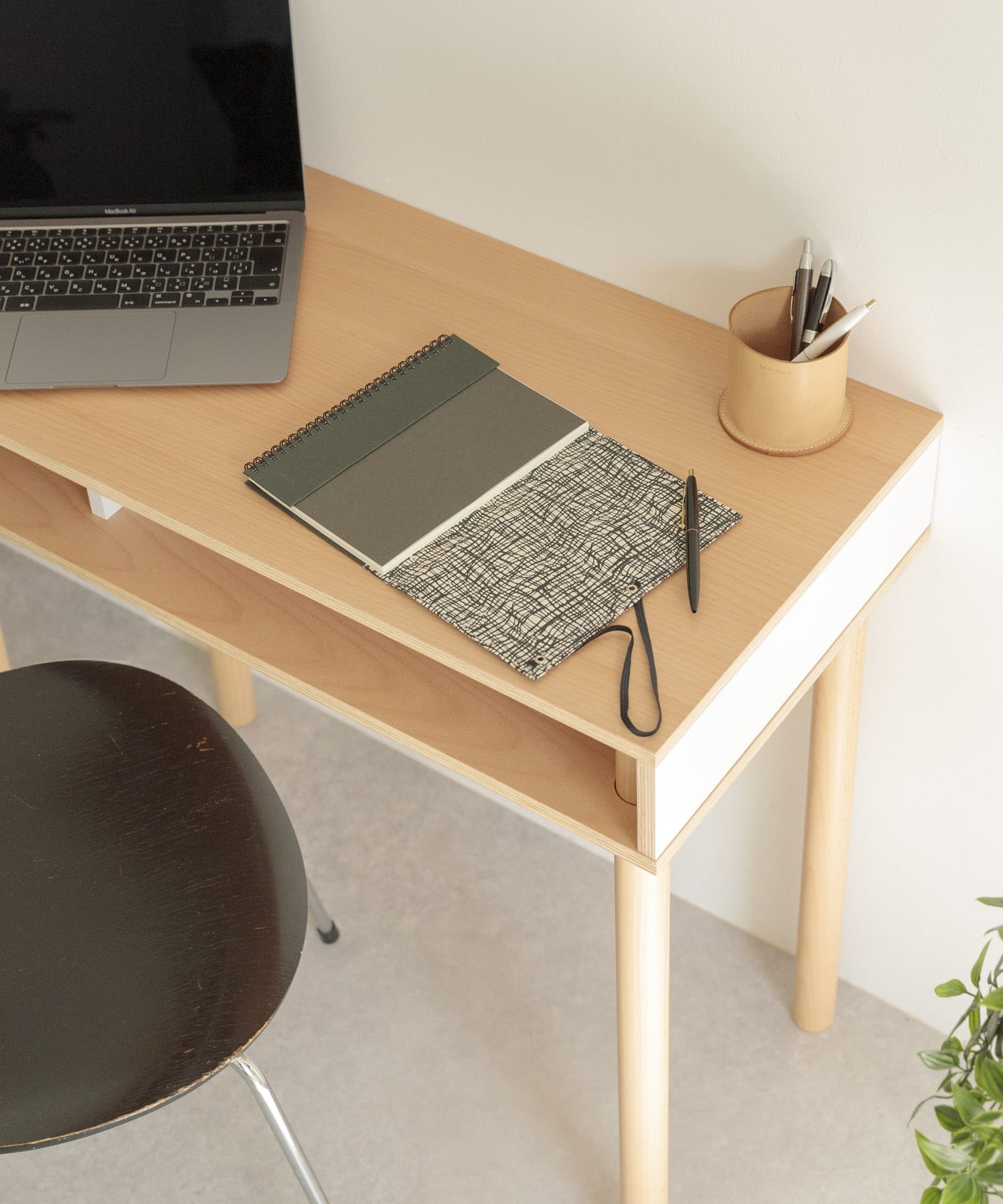 &PAPERS　別注TRI A5 NOTEBOOK grid black -