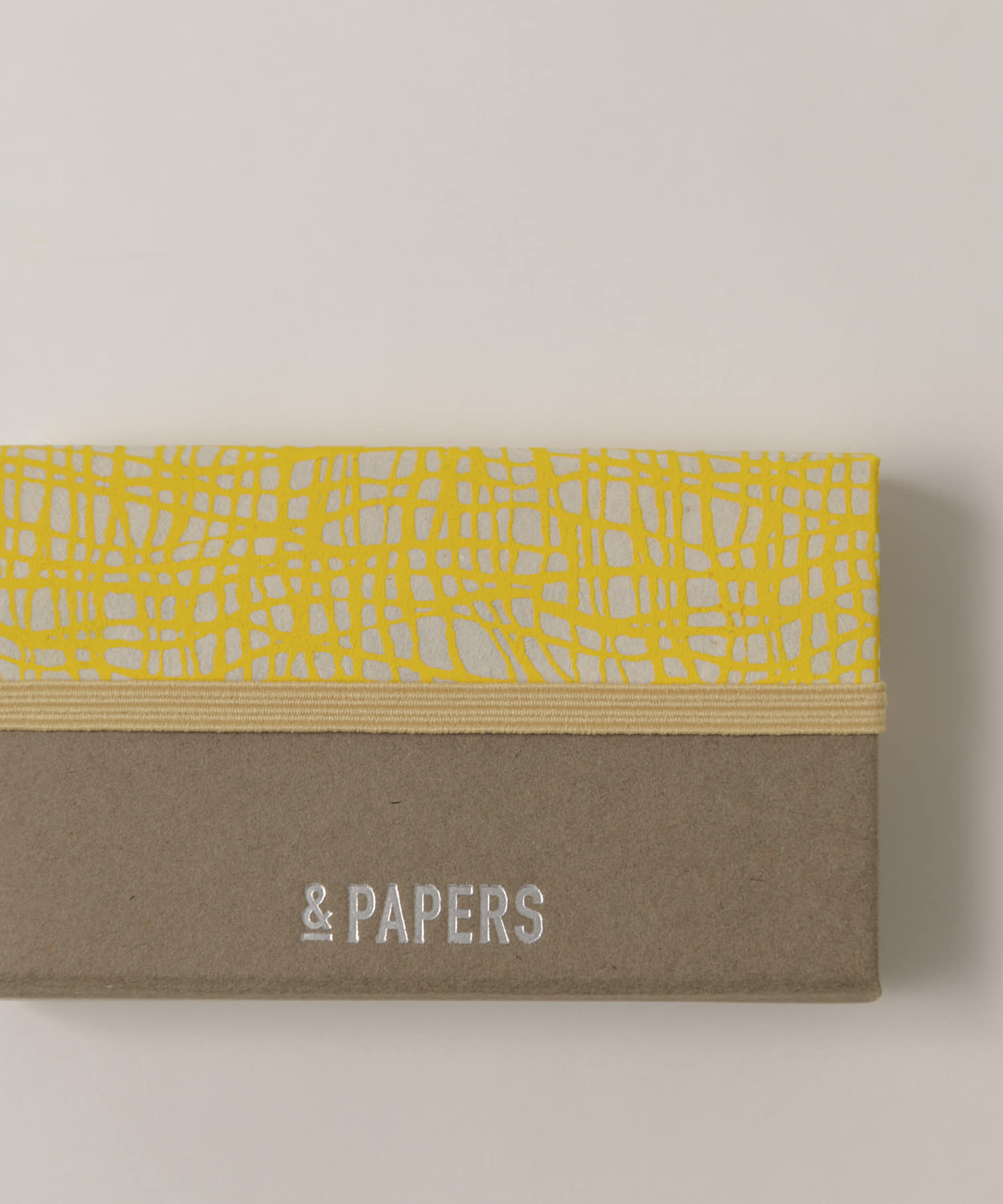 &PAPERS　別注TRI CARD CASE gridyellow -