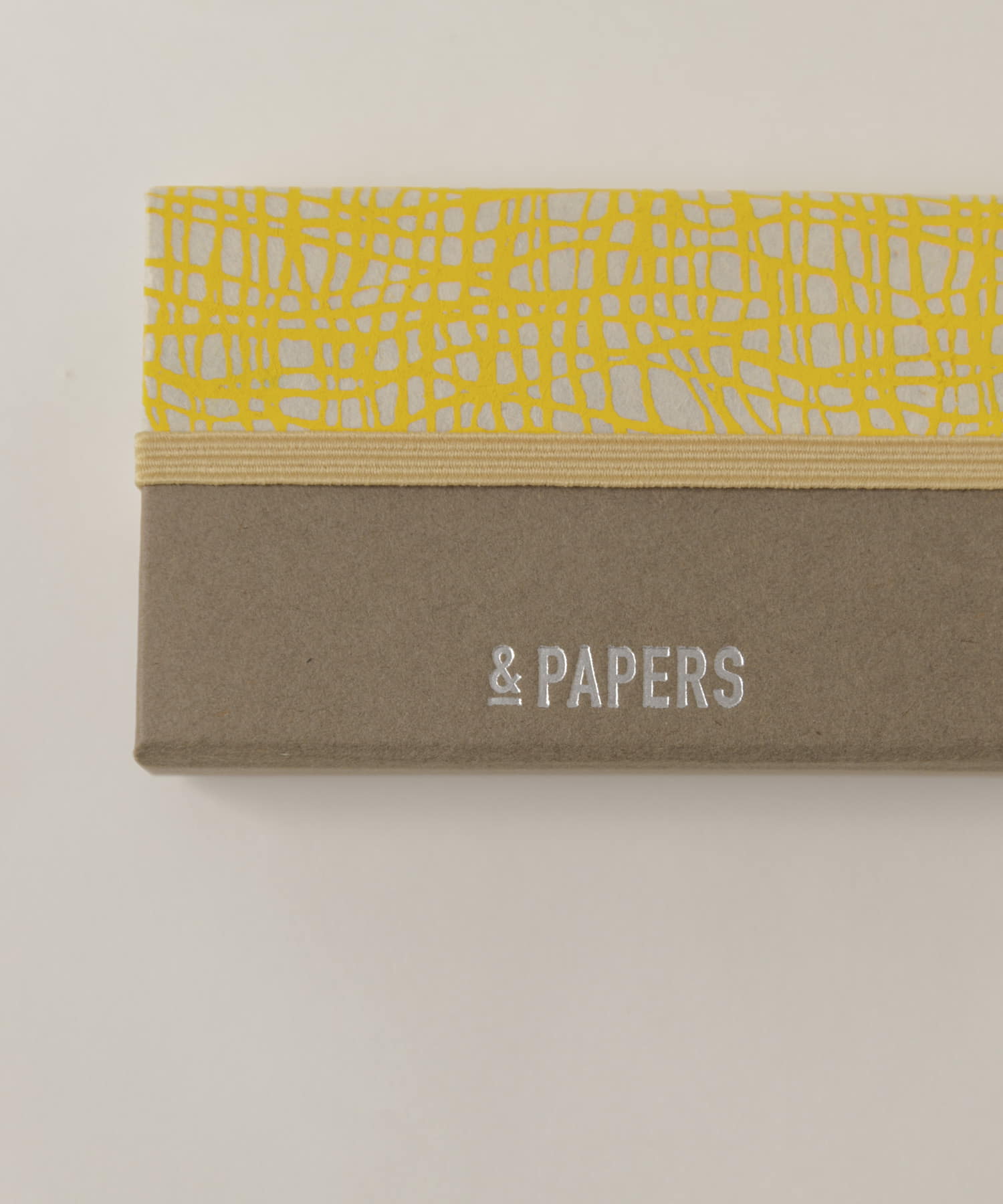 &PAPERS　別注TRI CARD CASE gridyellow -