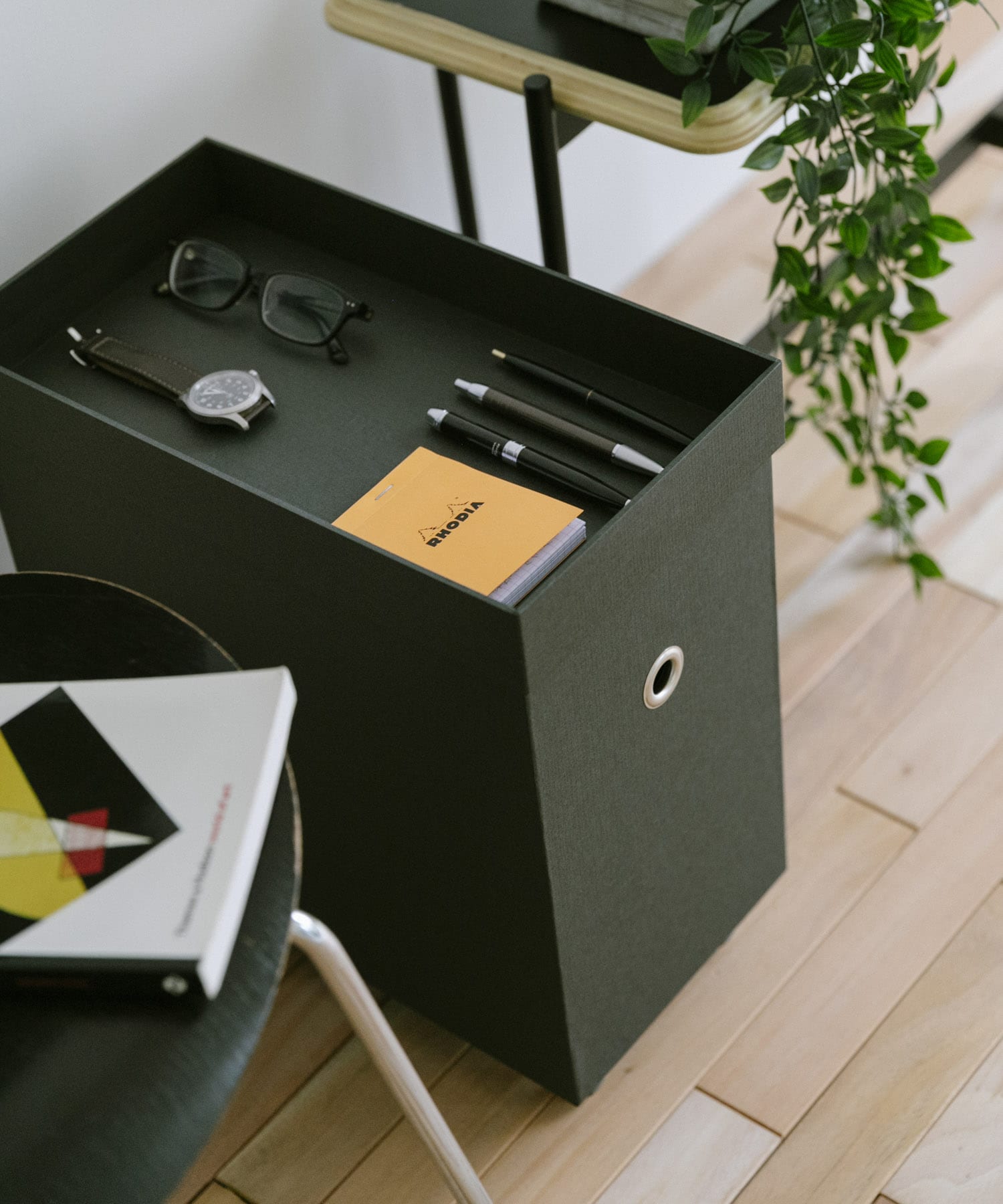 &PAPERS　別注TROLLEY PLUS 収納ボックス BLACK -