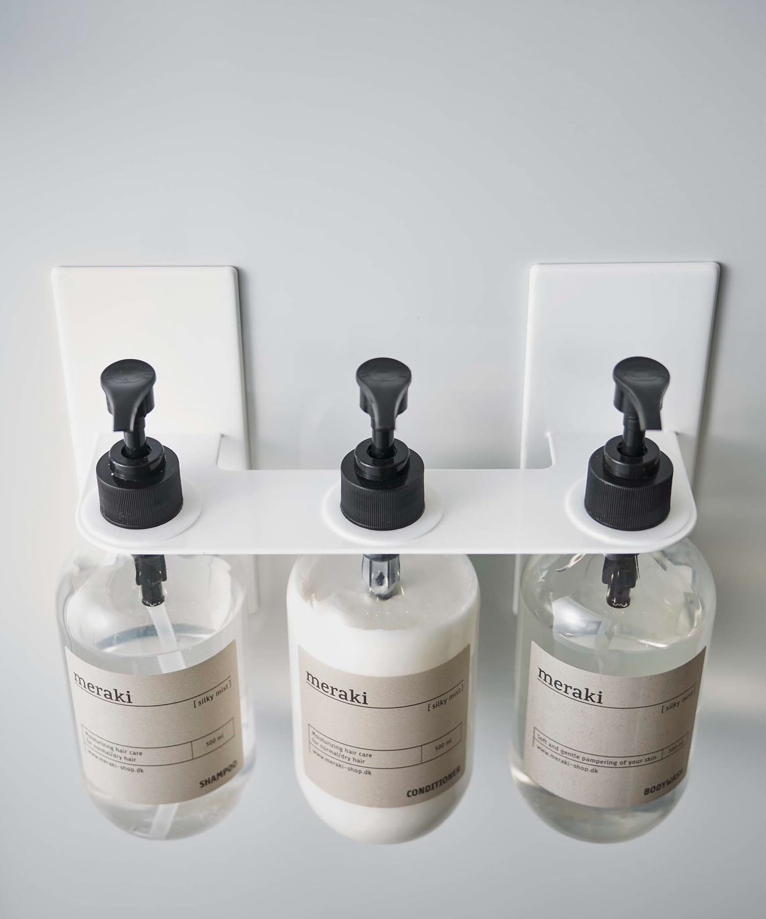 tower　マグネットディスペンサーホルダー3連 ホワイト -