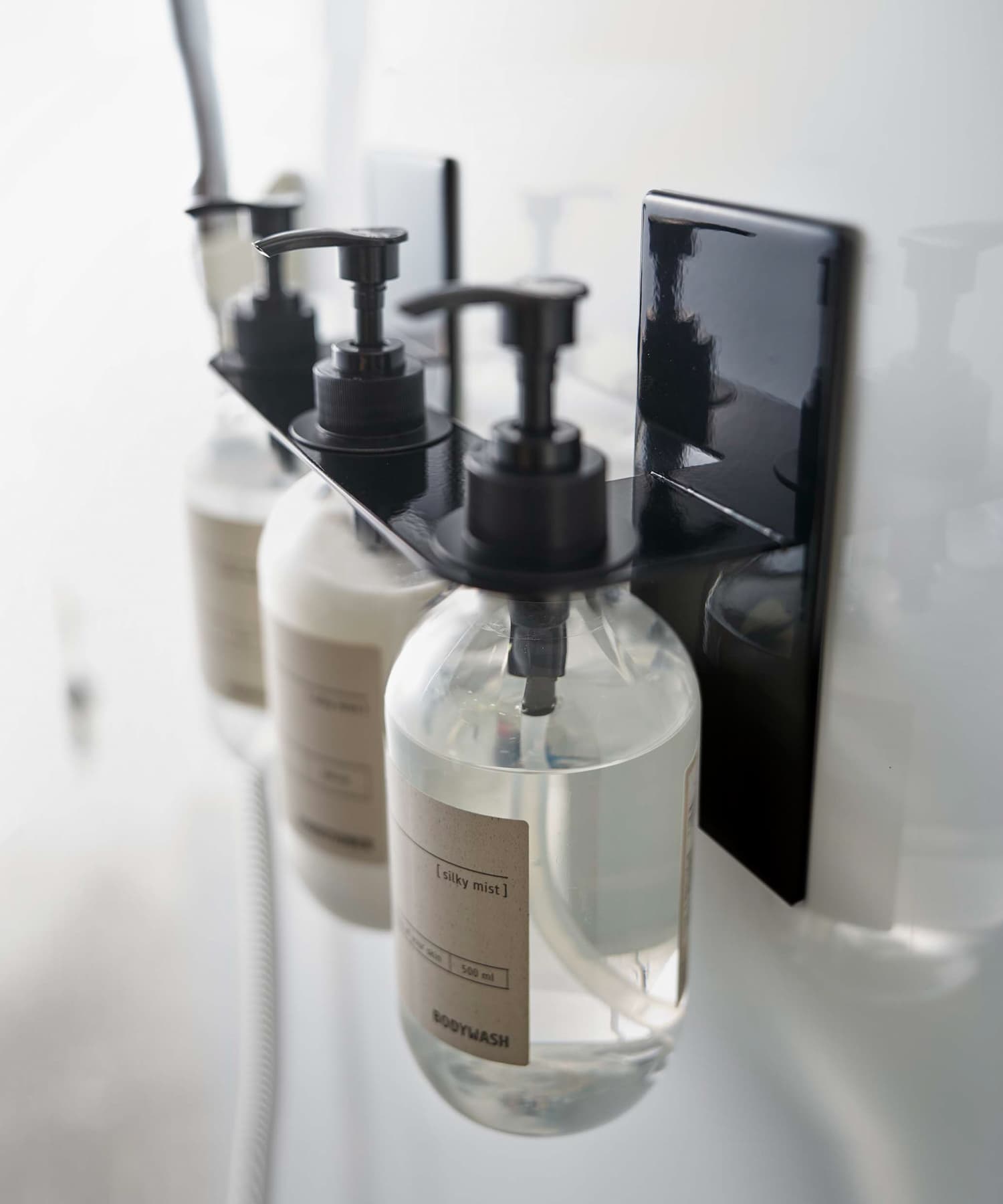 tower　マグネットディスペンサーホルダー3連 ブラック -