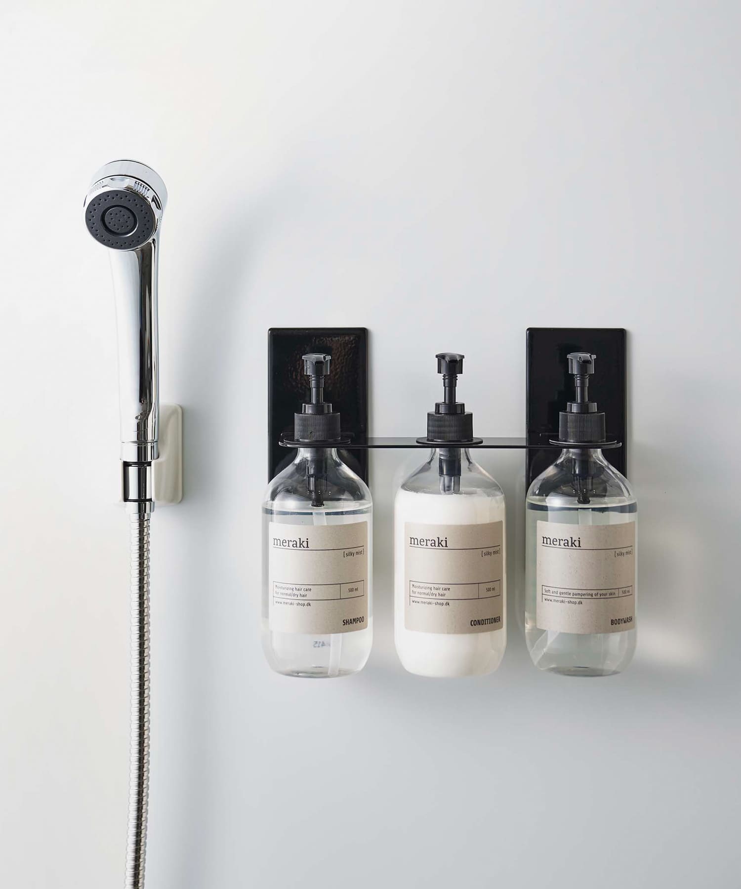 tower　マグネットディスペンサーホルダー3連 ブラック -