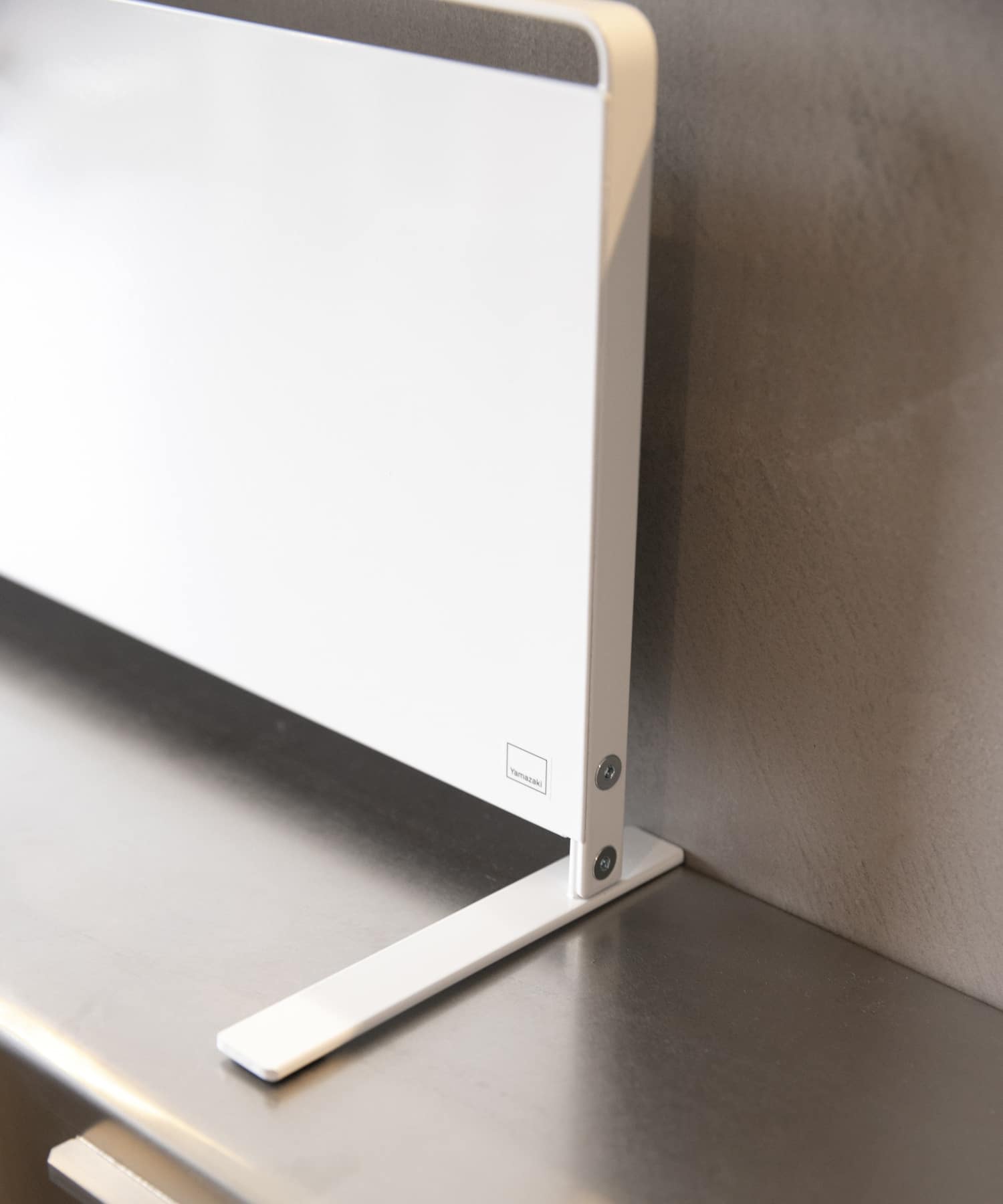 tower　キッチン自立式スチールパネル 横型 ホワイト -