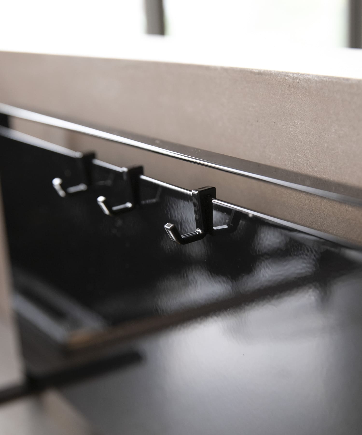 tower　キッチン自立式スチールパネル 横型 ブラック -