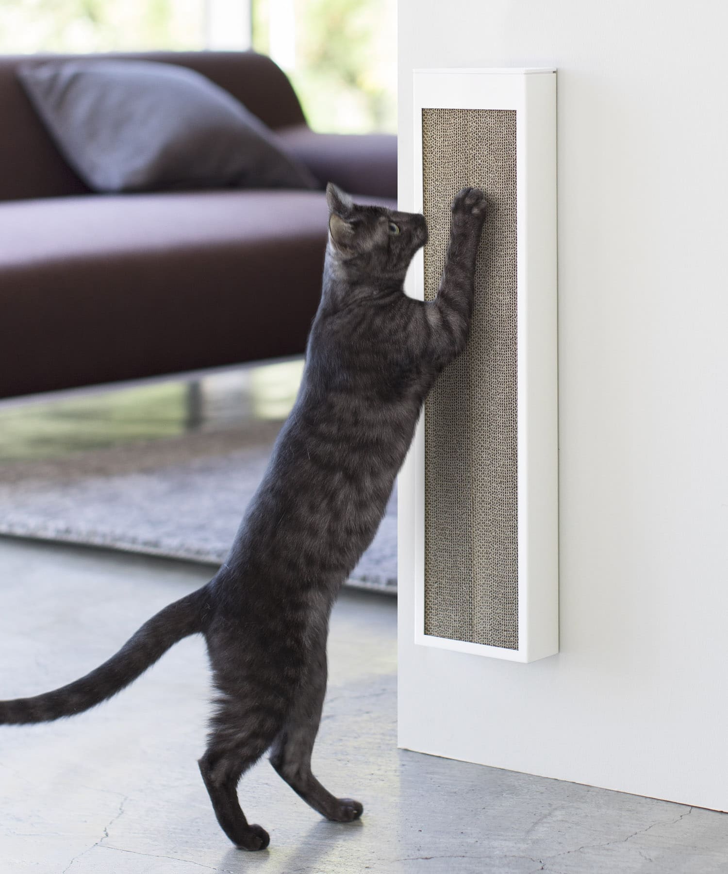 tower　猫の爪とぎケース ホワイト -