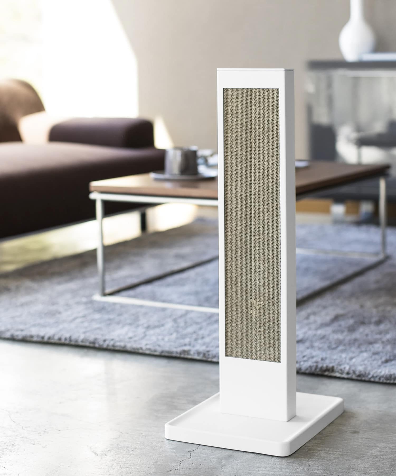 tower　猫の爪とぎスタンド ホワイト -