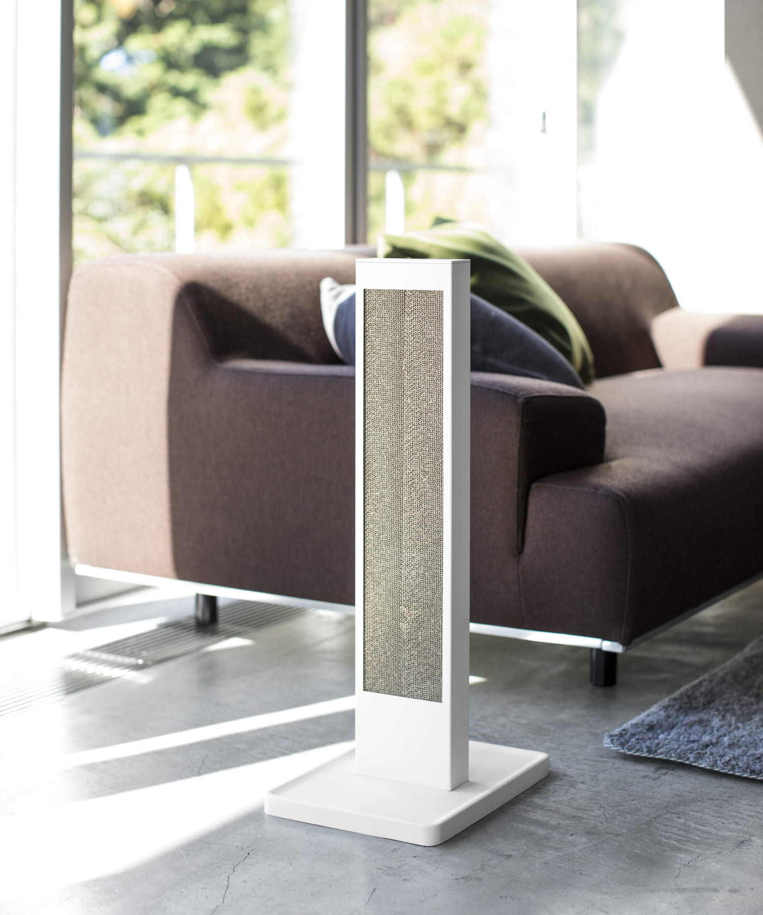 tower　猫の爪とぎスタンド ホワイト -