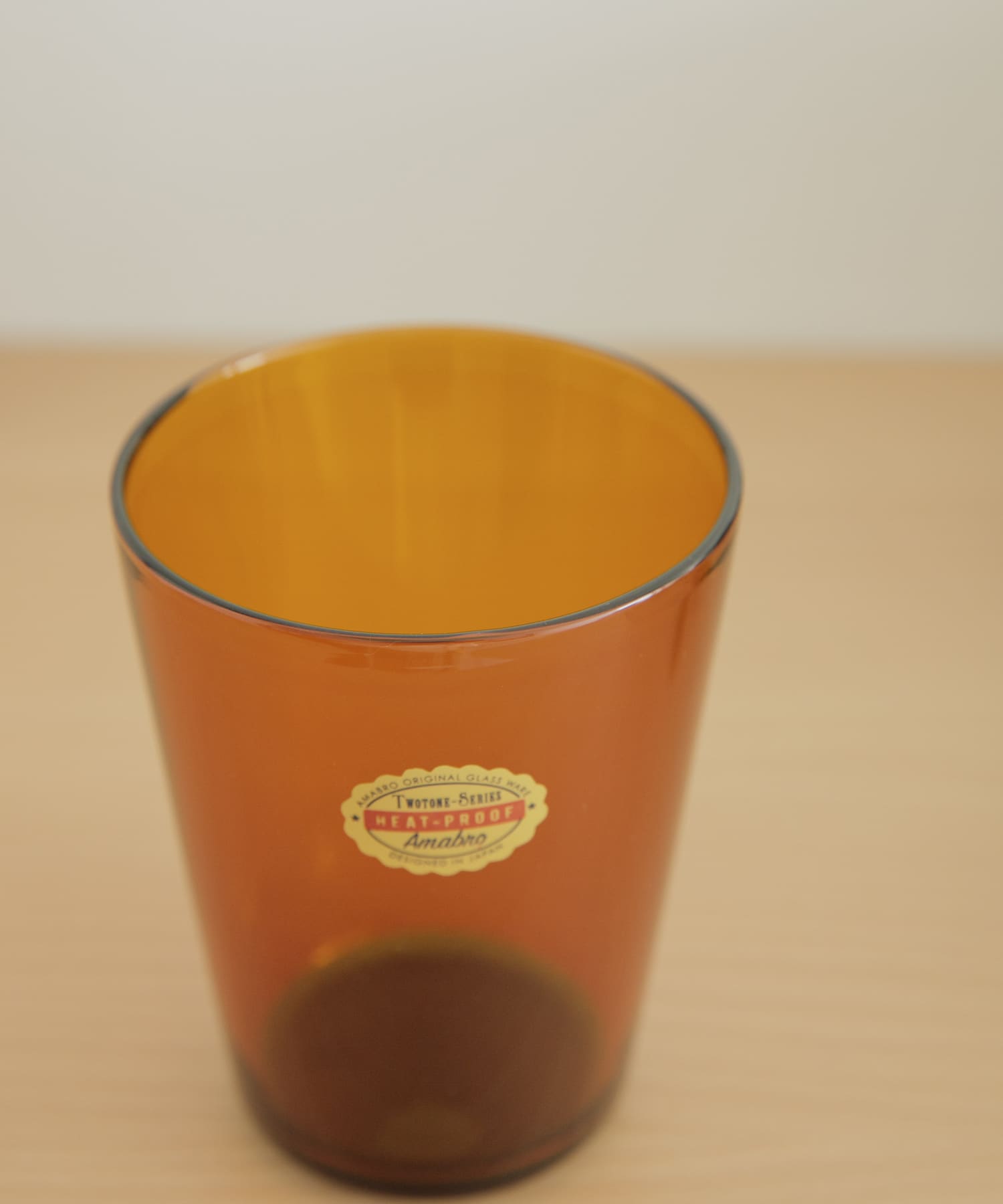 amabro　TWO TONE STACKING TUMBLER AmberxBlk -