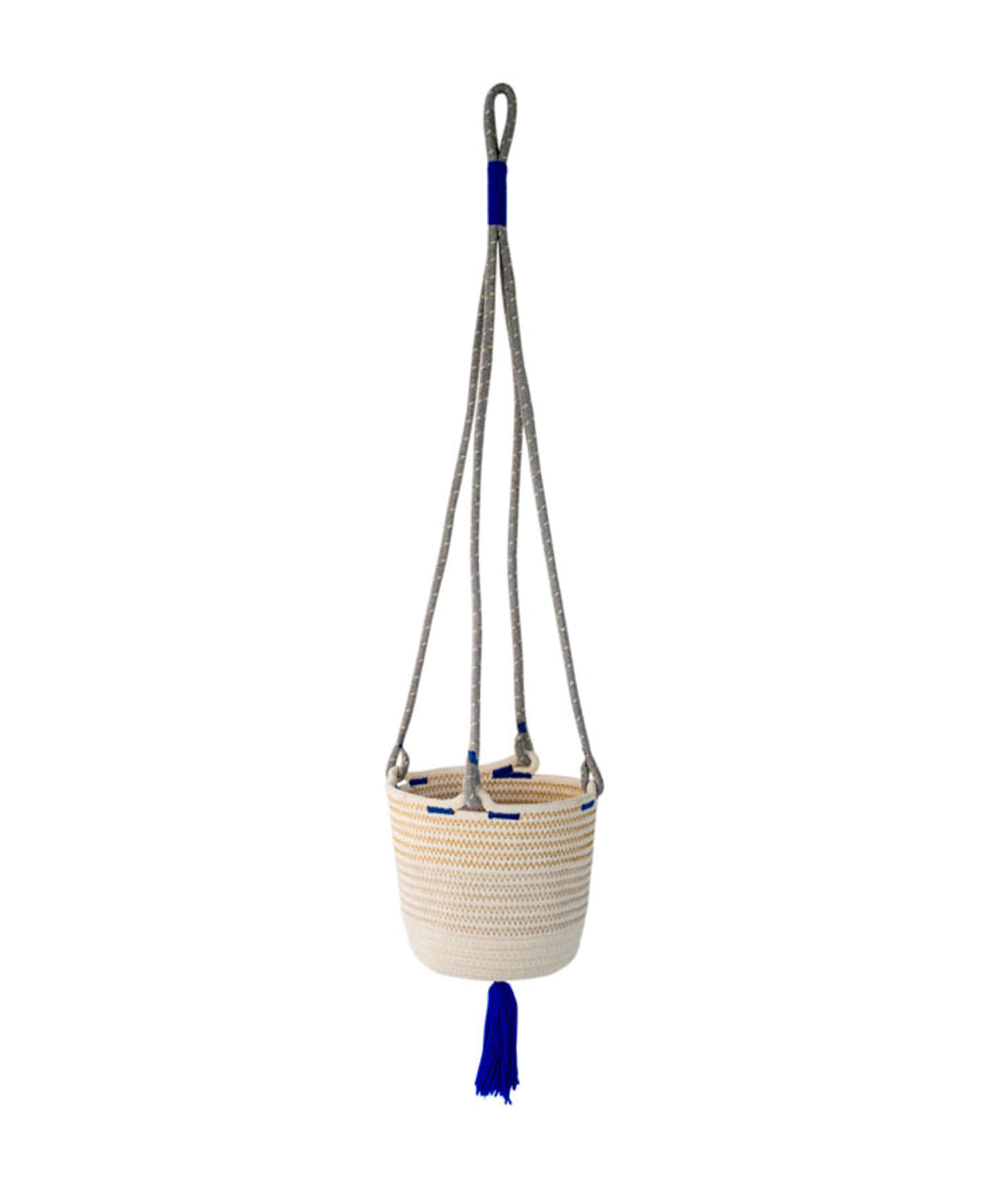 amabro　COTTON HANGING BASKET BL -