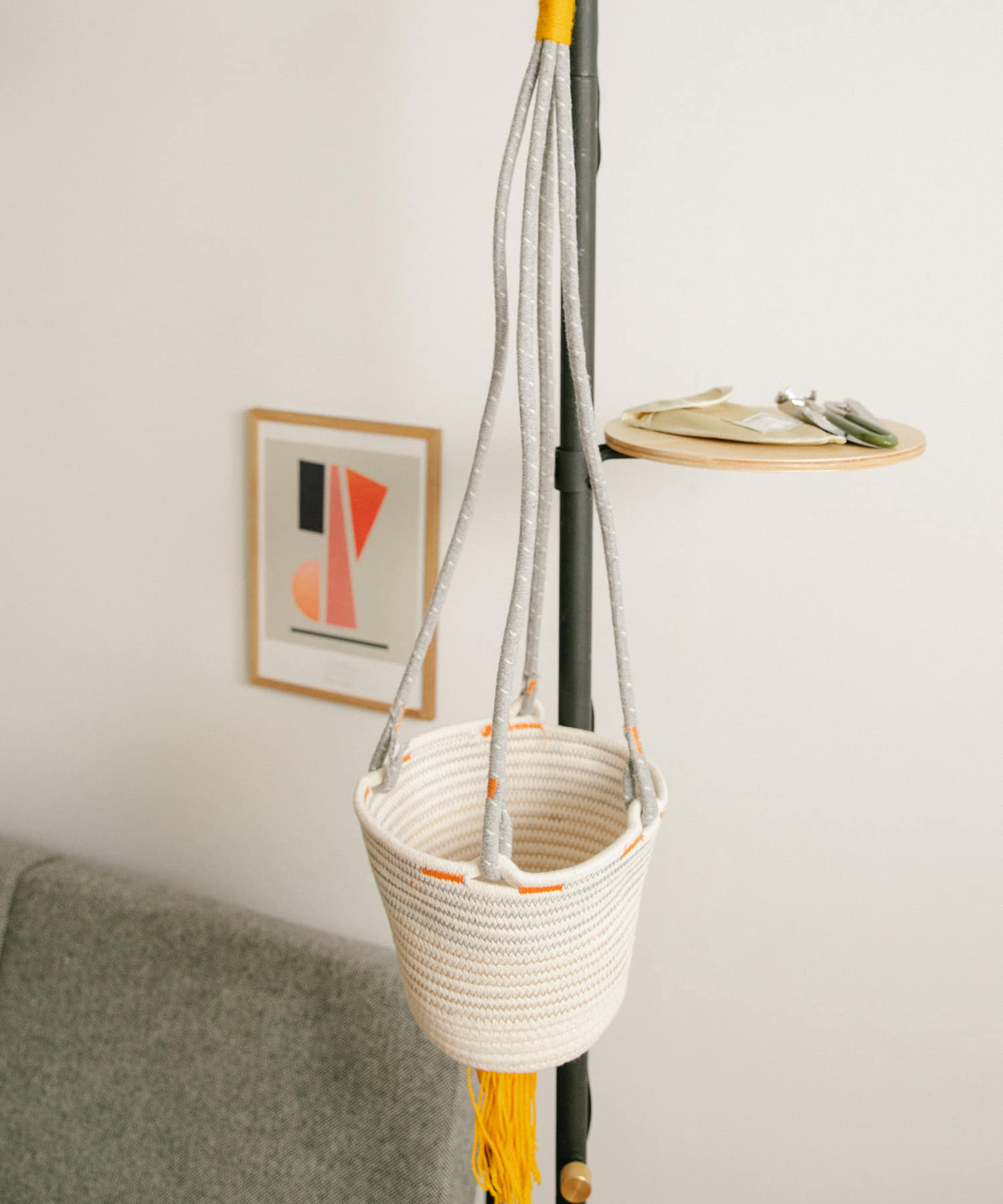 amabro　COTTON HANGING BASKET YE -