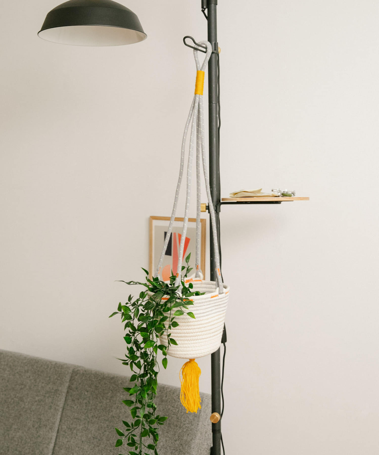 amabro　COTTON HANGING BASKET YE -