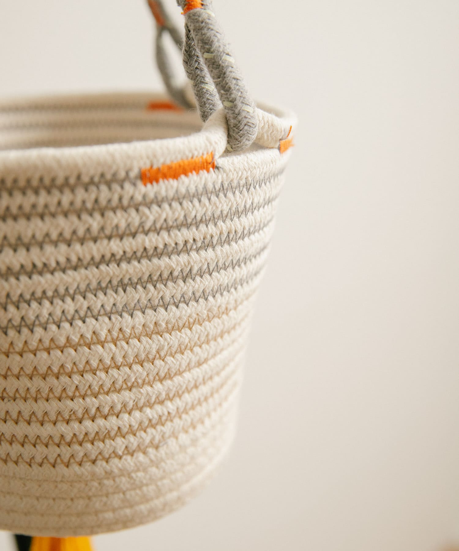 amabro　COTTON HANGING BASKET YE -
