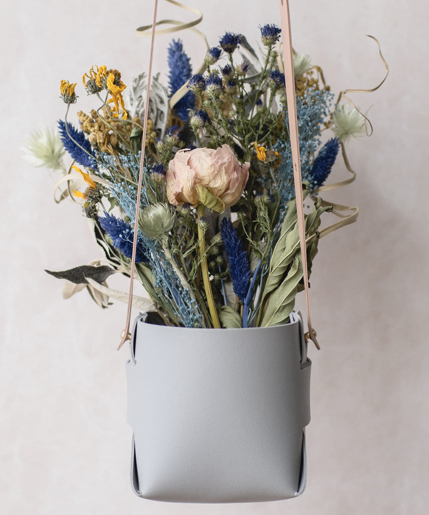 amabro　SOFT LEATHER POT Gray -