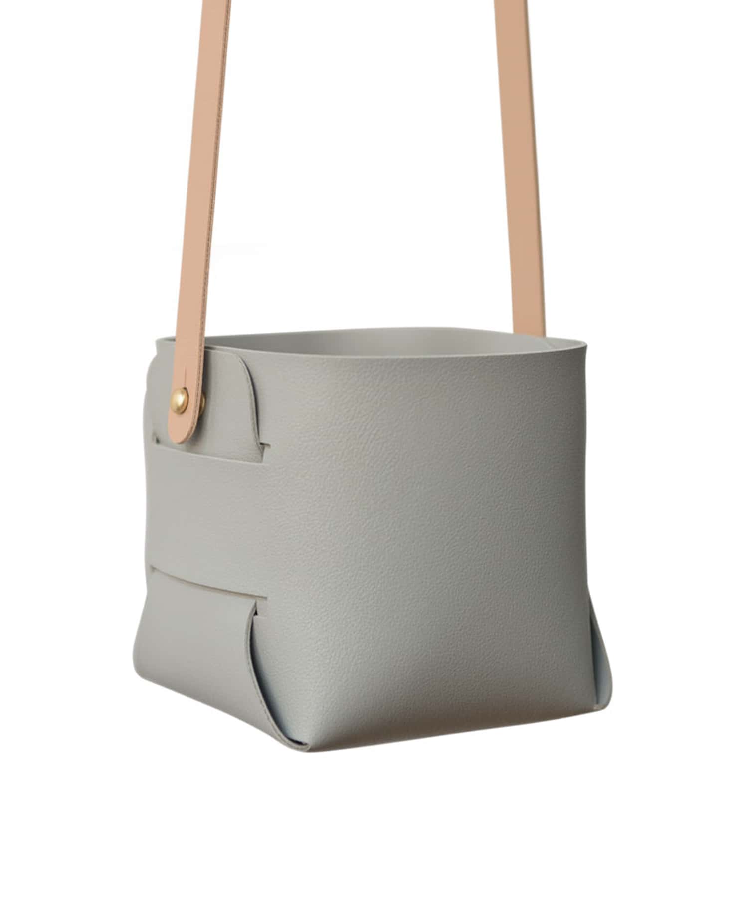 amabro　SOFT LEATHER POT Gray -