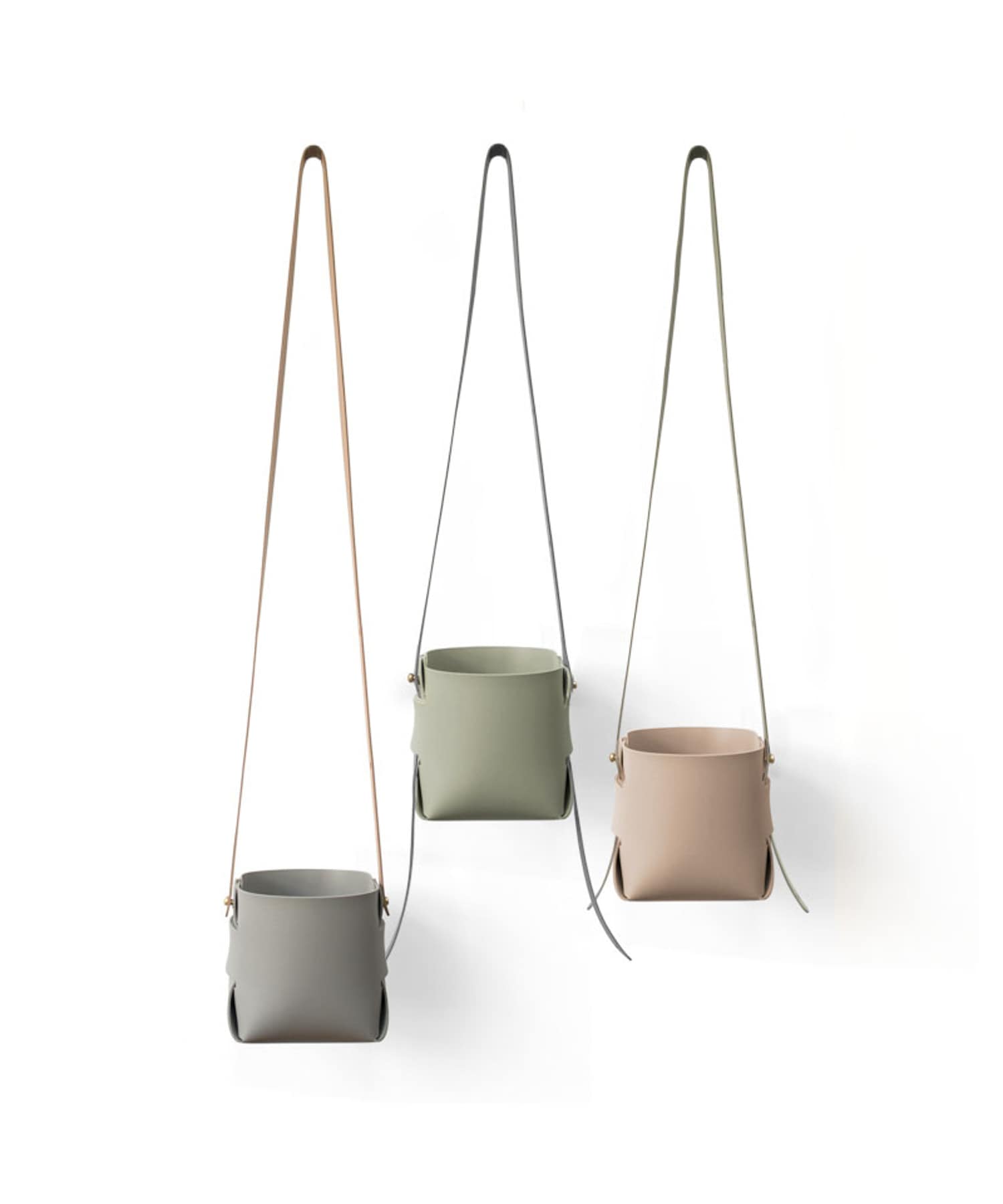 amabro　SOFT LEATHER POT Gray -