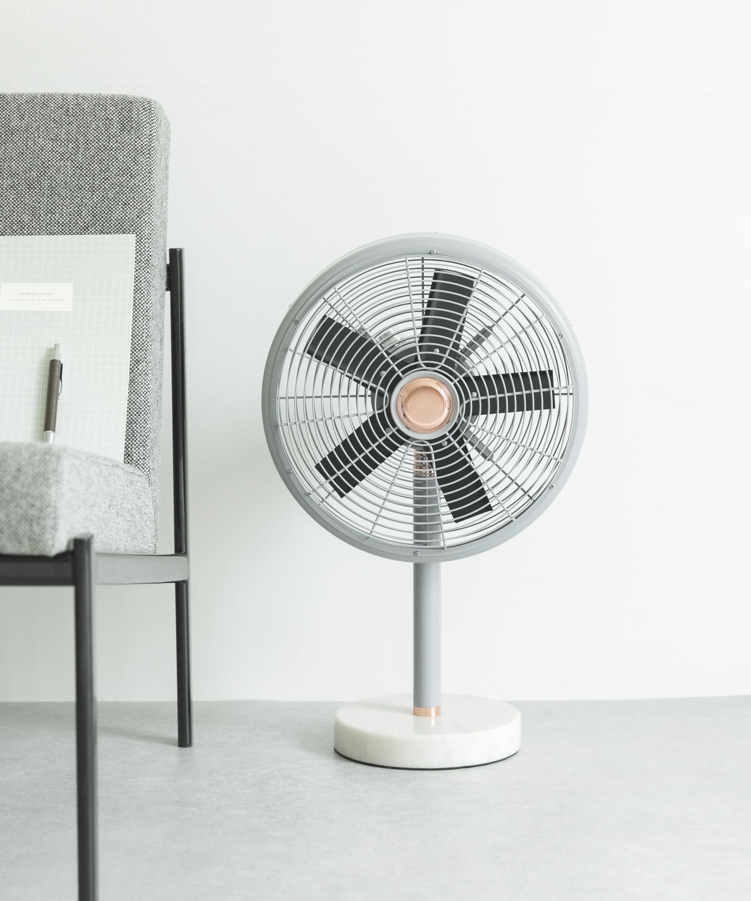 hermosa　MARBLE FAN GRAY -