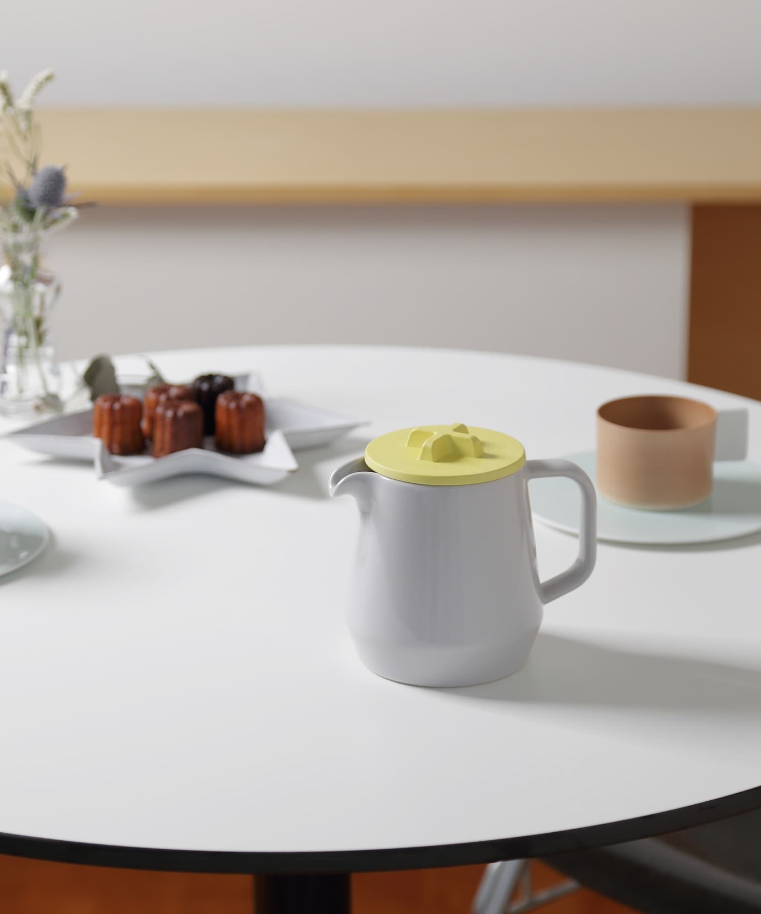 ideaco　Tableware 450 teapot GRAYxYEL -