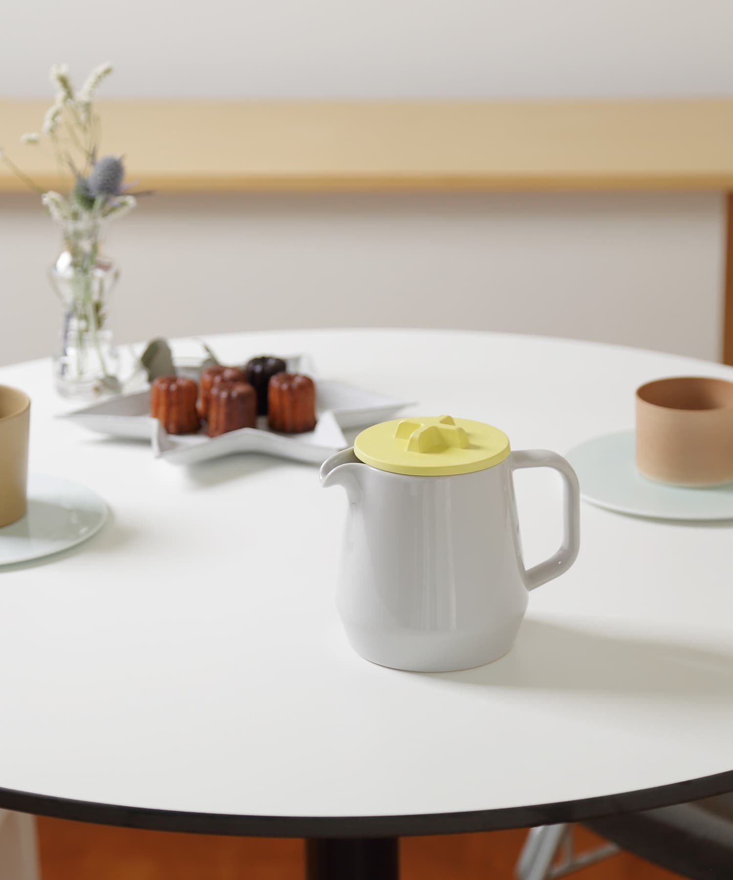 ideaco　Tableware 450 teapot GRAYxYEL -
