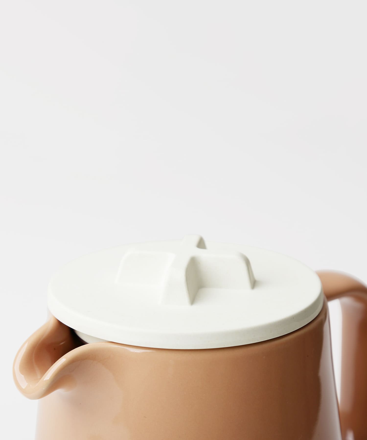 ideaco　Tableware 450 teapot BROWNxWHT -