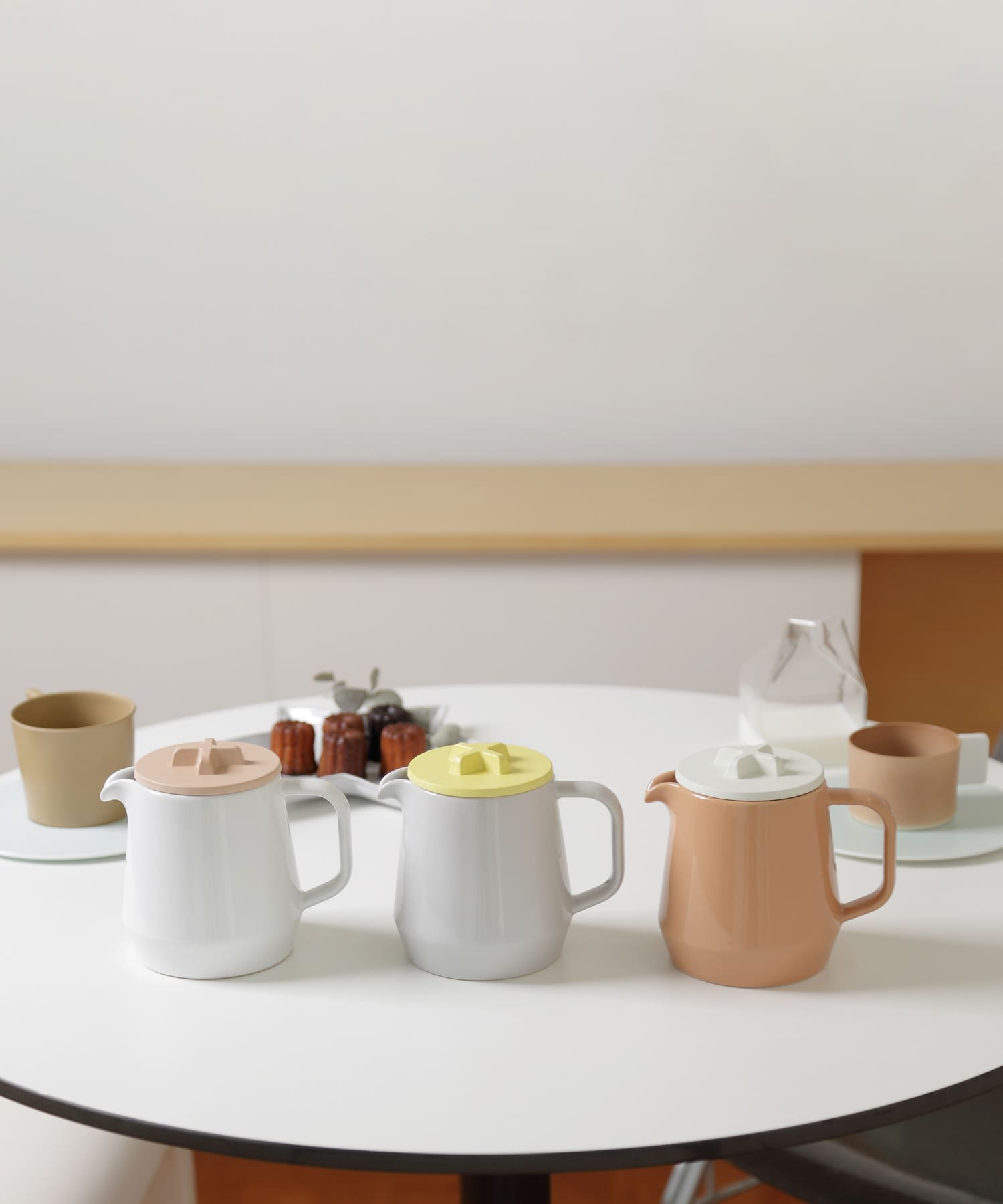 ideaco　Tableware 450 teapot WHTxBEG -