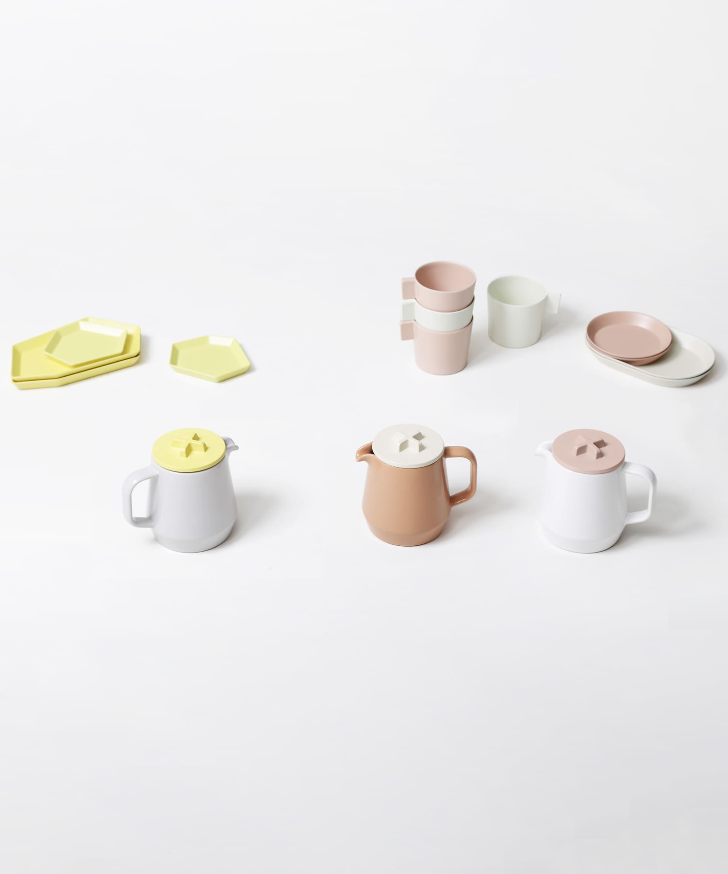 ideaco　Tableware 450 teapot WHTxBEG -