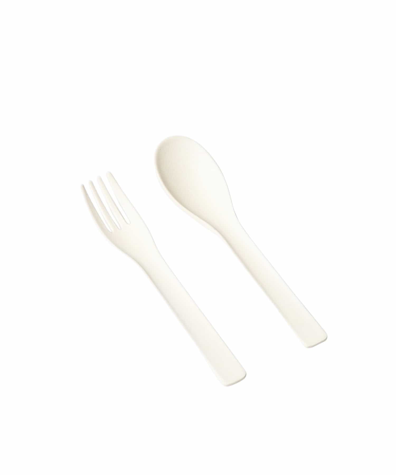 ideaco　b fiber cutlery / 2+2pcs off whtie -