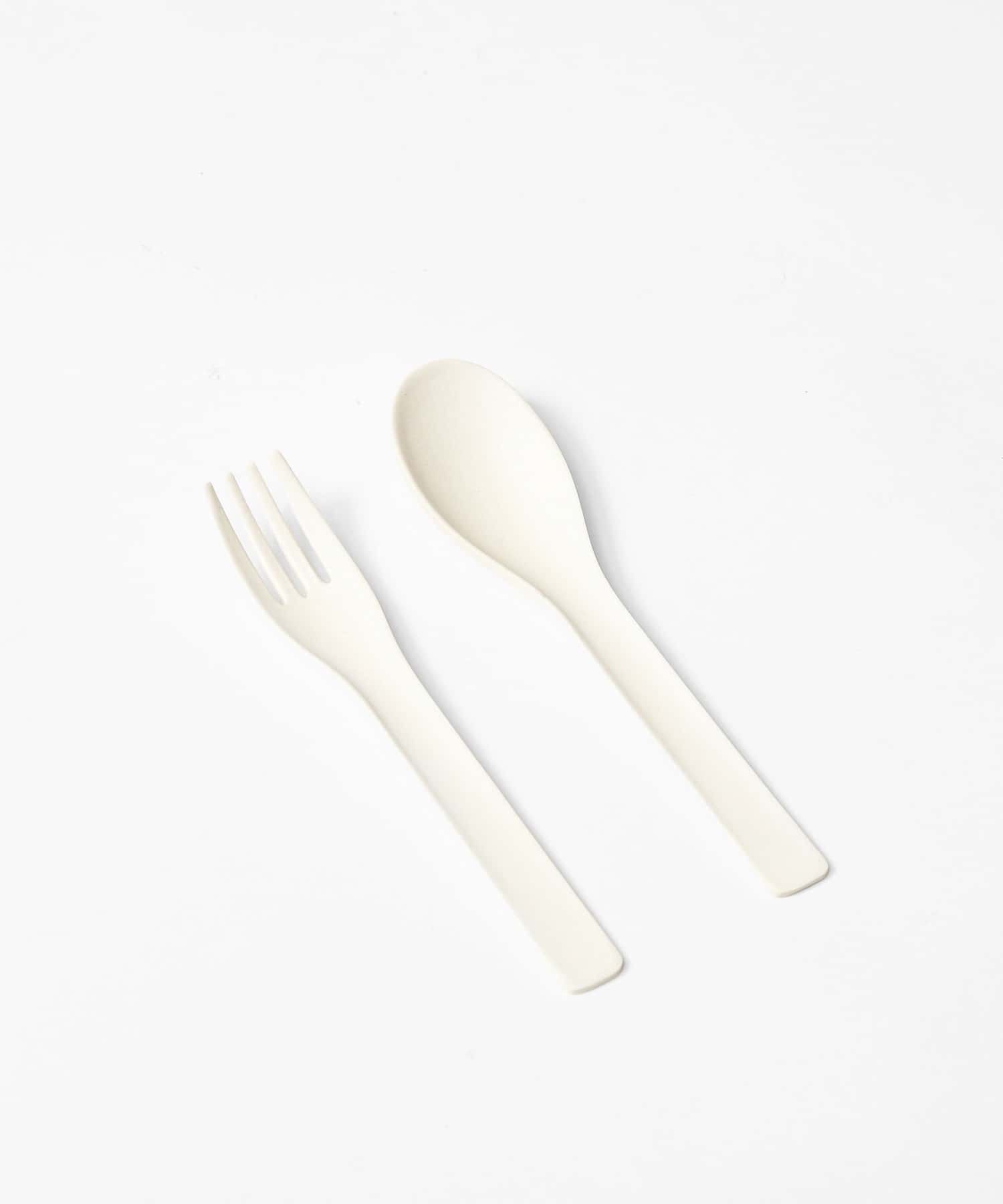 ideaco　b fiber cutlery / 2+2pcs off whtie -