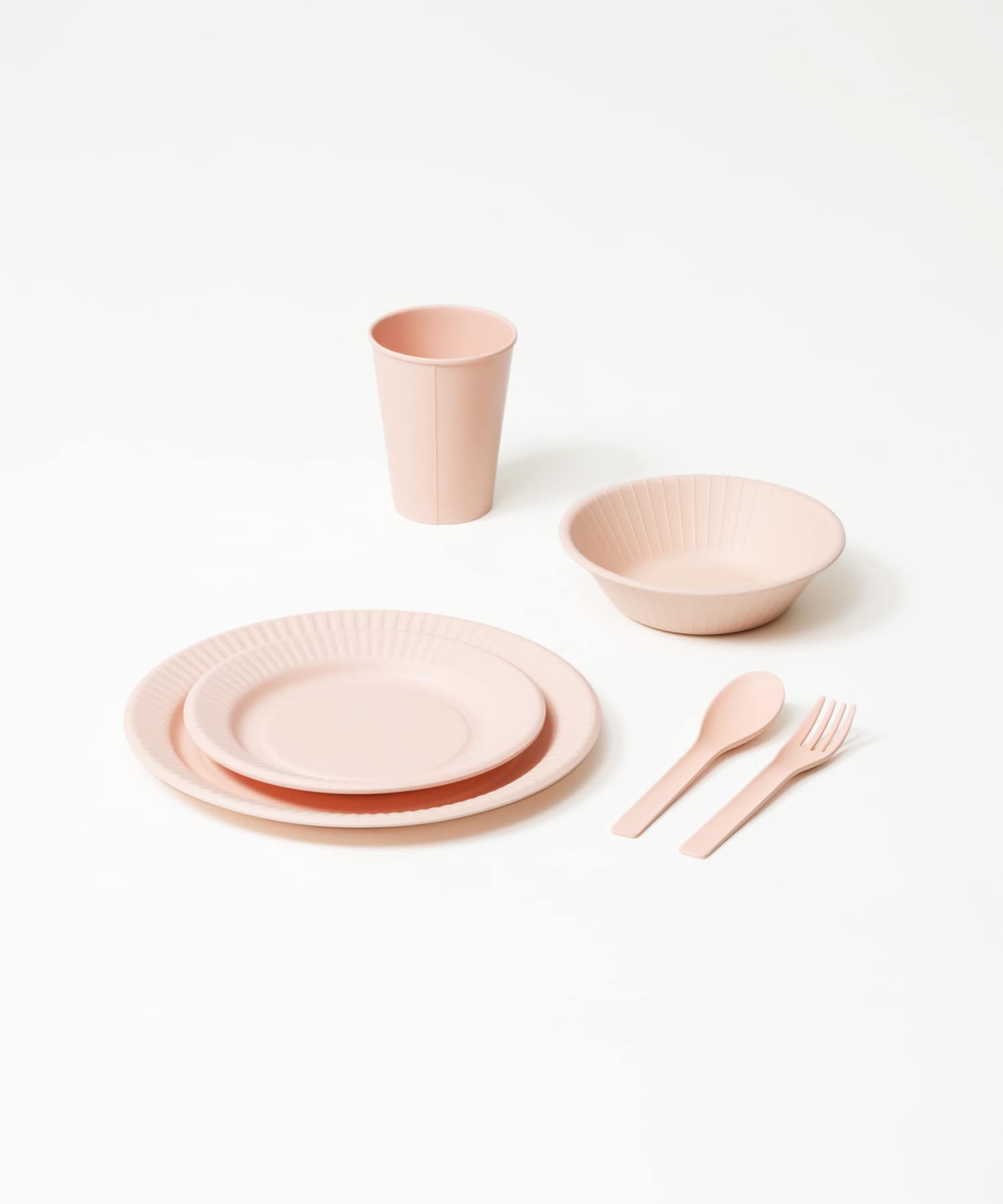 ideaco　b fiber cutlery / 2+2pcs pink -