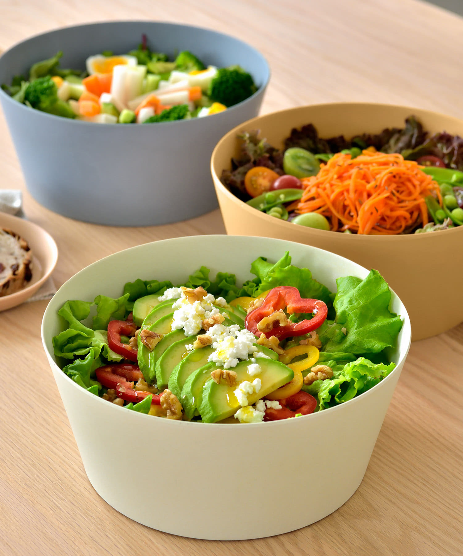 ideaco　usumono salad bowl sand white -