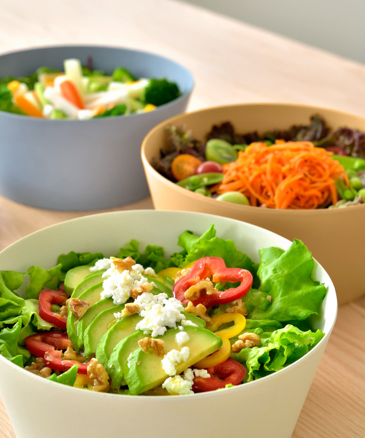 ideaco　usumono salad bowl sand white -