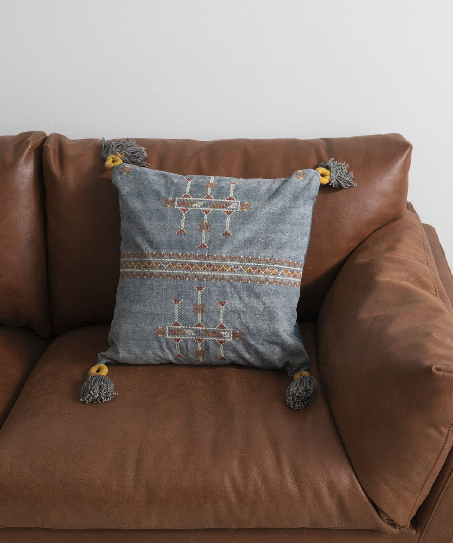 RugRu　カクタスBL クッションカバー 45x45cm