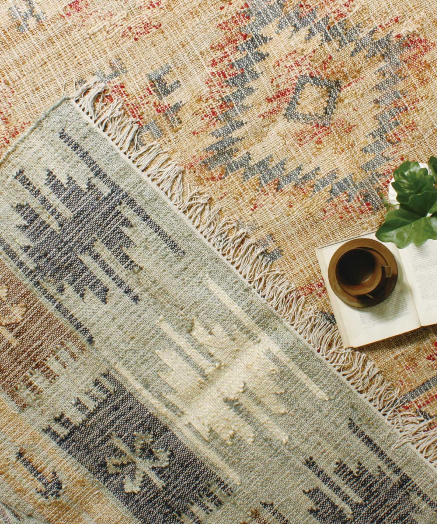 RugRu NORA ラグ140×200cm(- BLUE MIX): インテリア｜URBAN RESEARCH