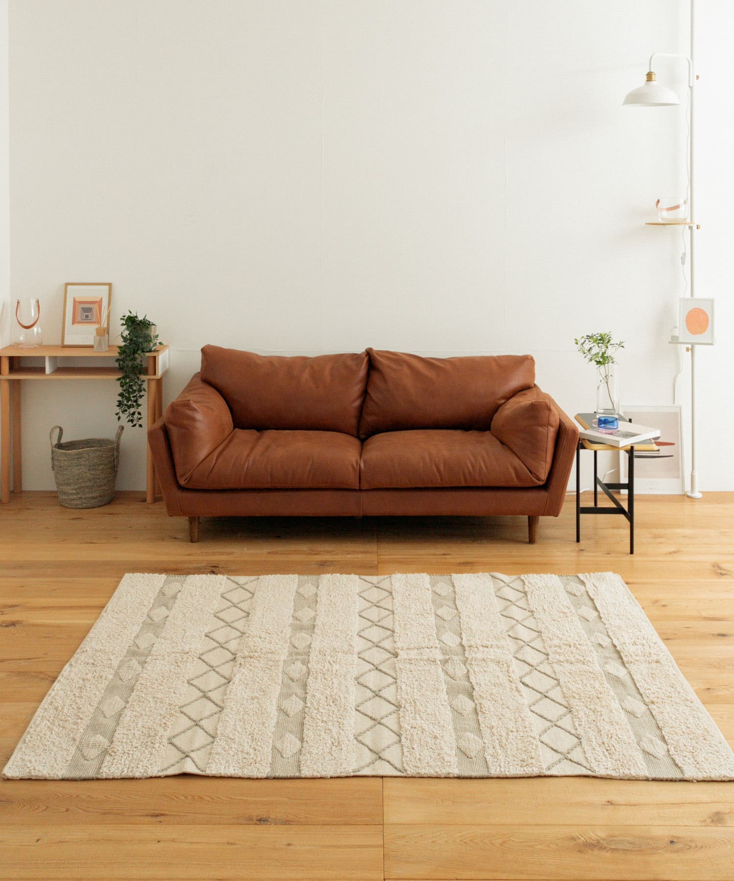 RugRu　AXTEL ラグ140×200cm IVORY MIX -
