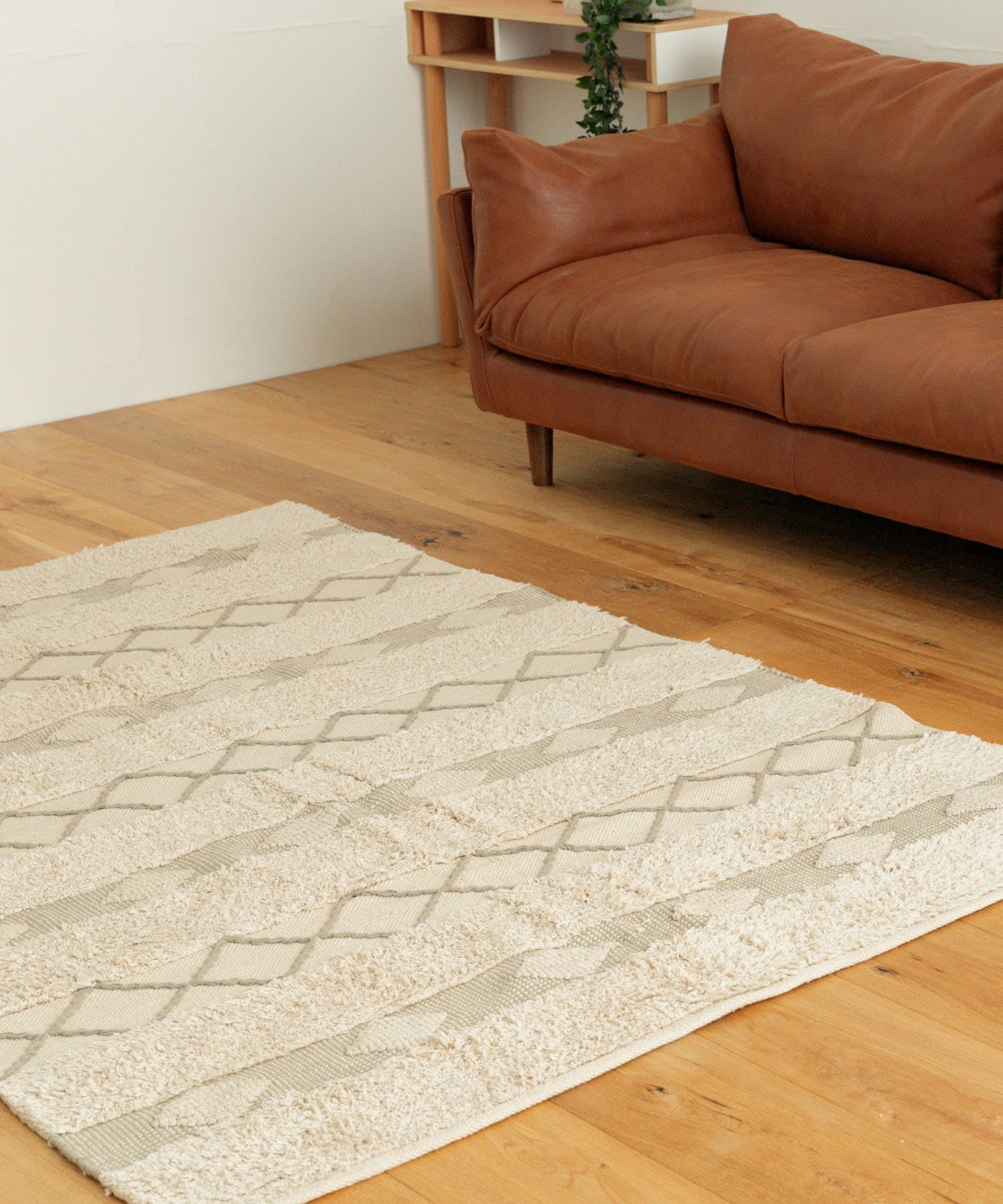 RugRu　AXTEL ラグ140×200cm IVORY MIX -
