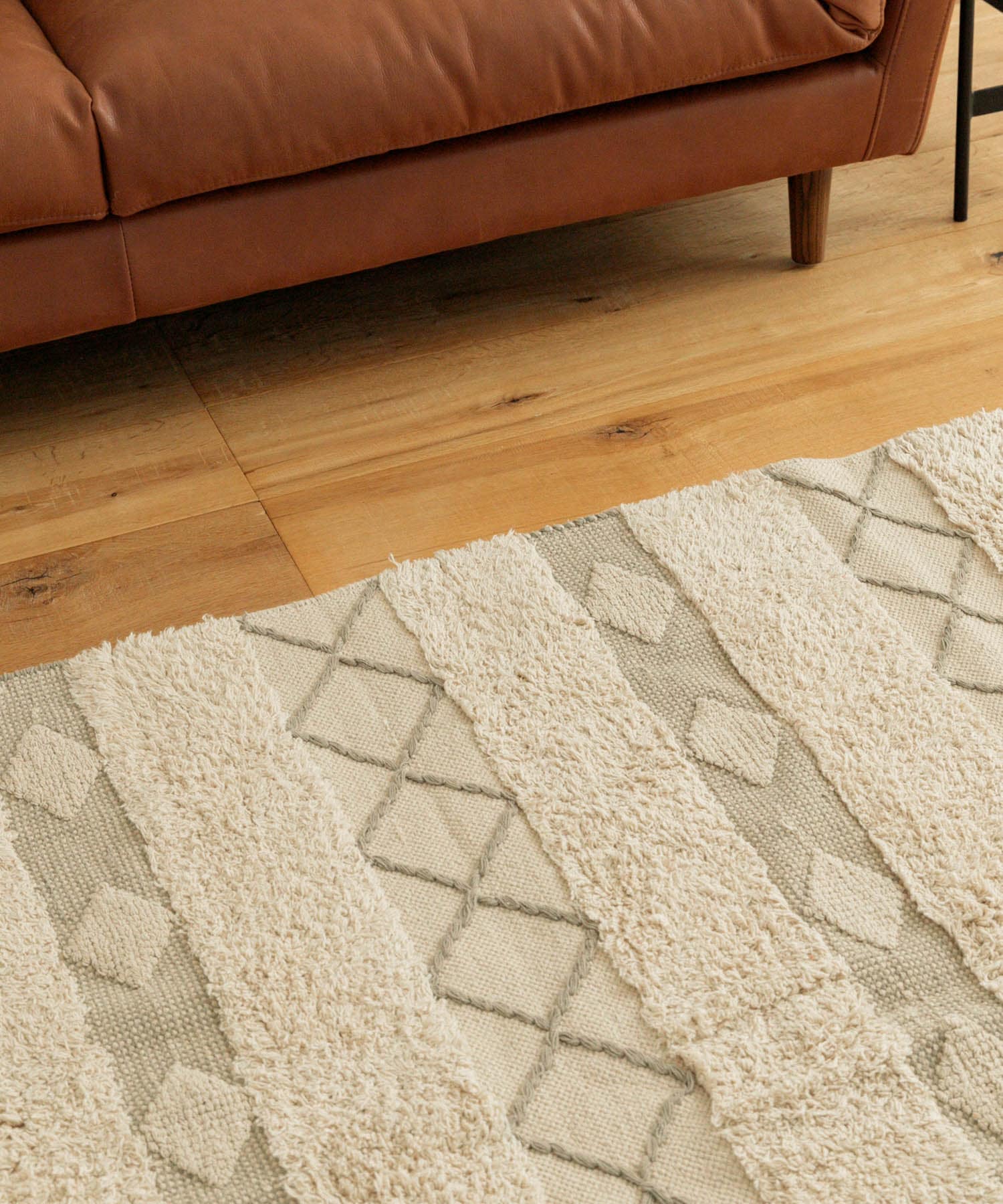 RugRu　AXTEL ラグ140×200cm IVORY MIX -