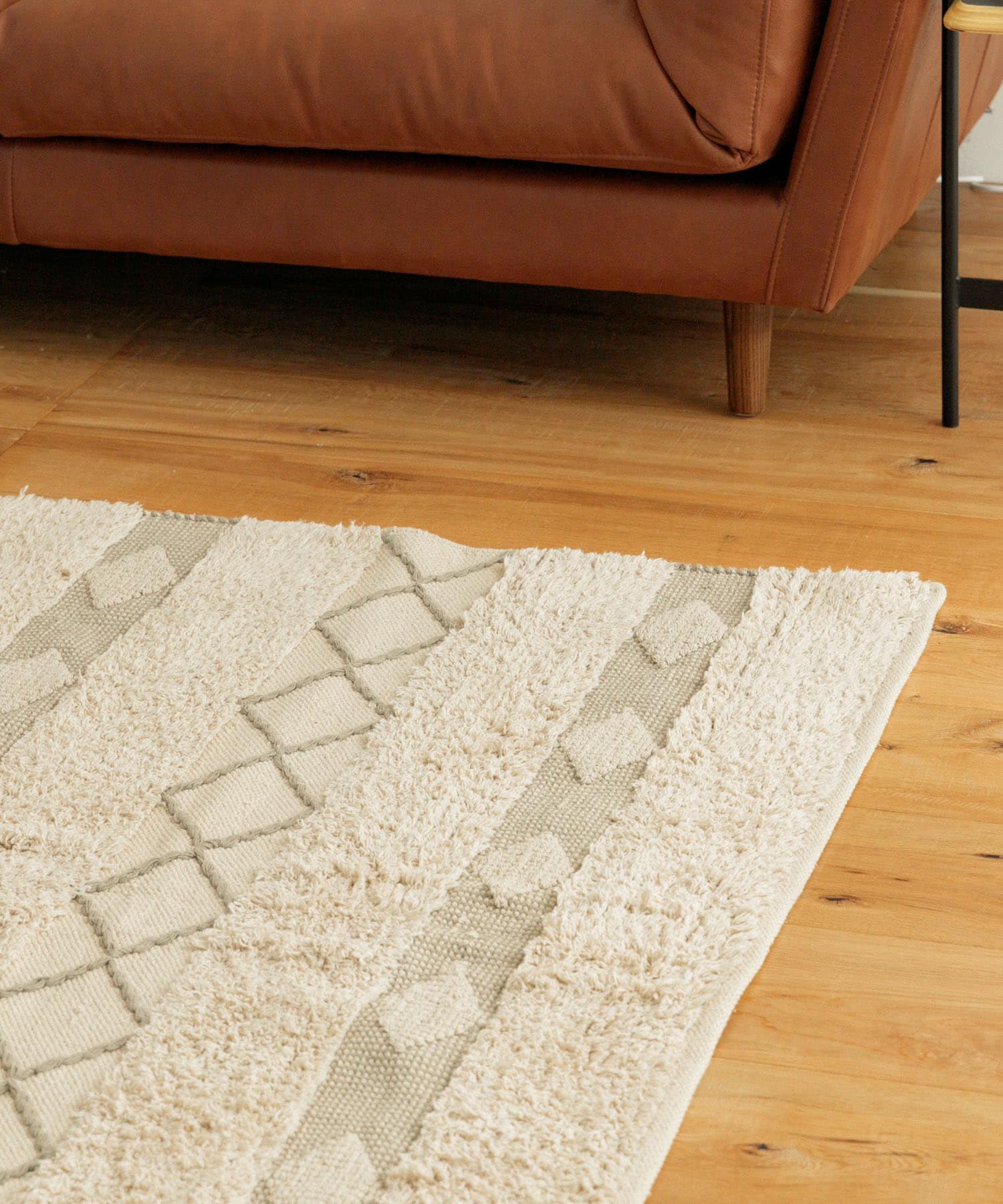RugRu　AXTEL ラグ140×200cm IVORY MIX -