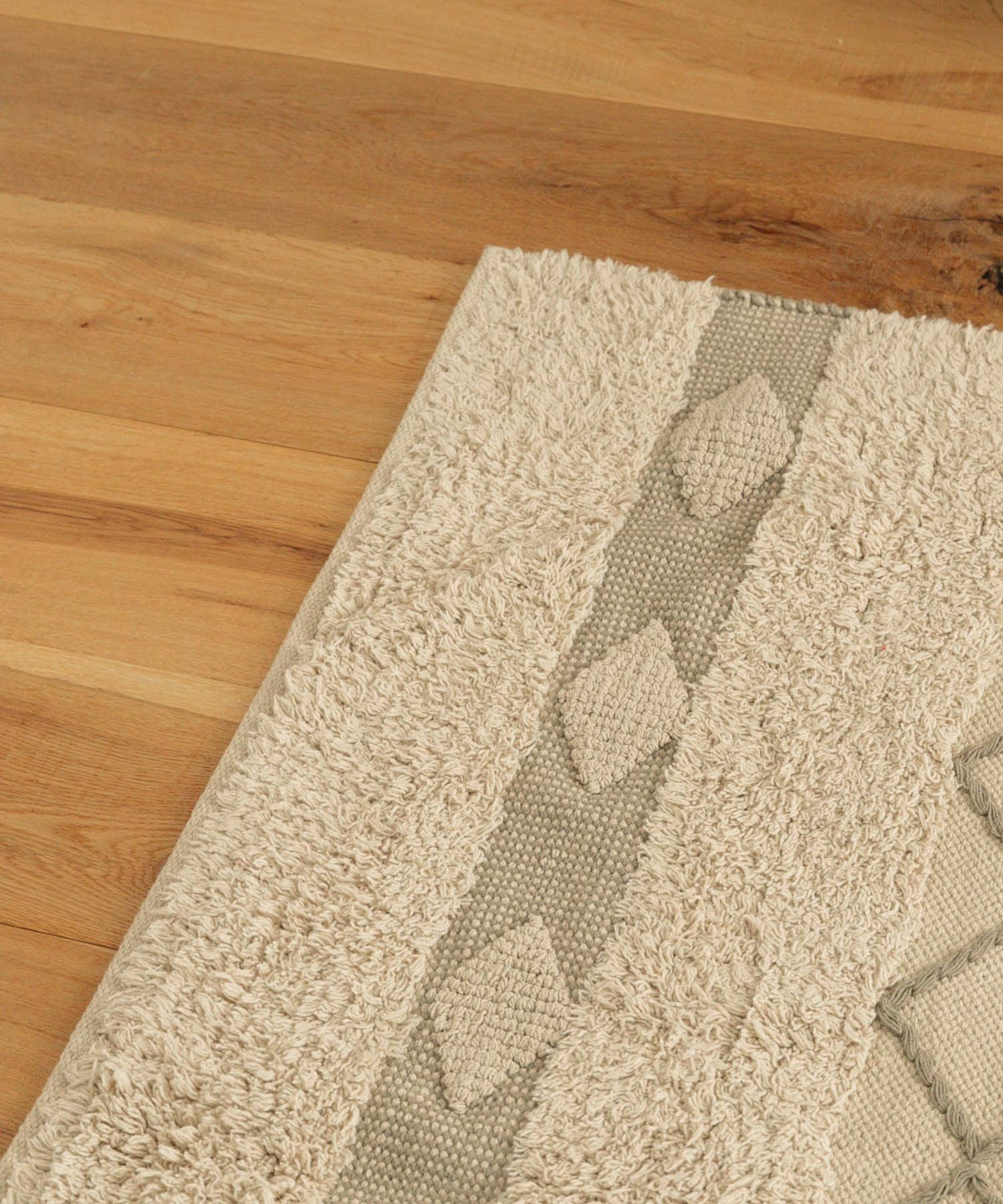 RugRu　AXTEL ラグ140×200cm IVORY MIX -
