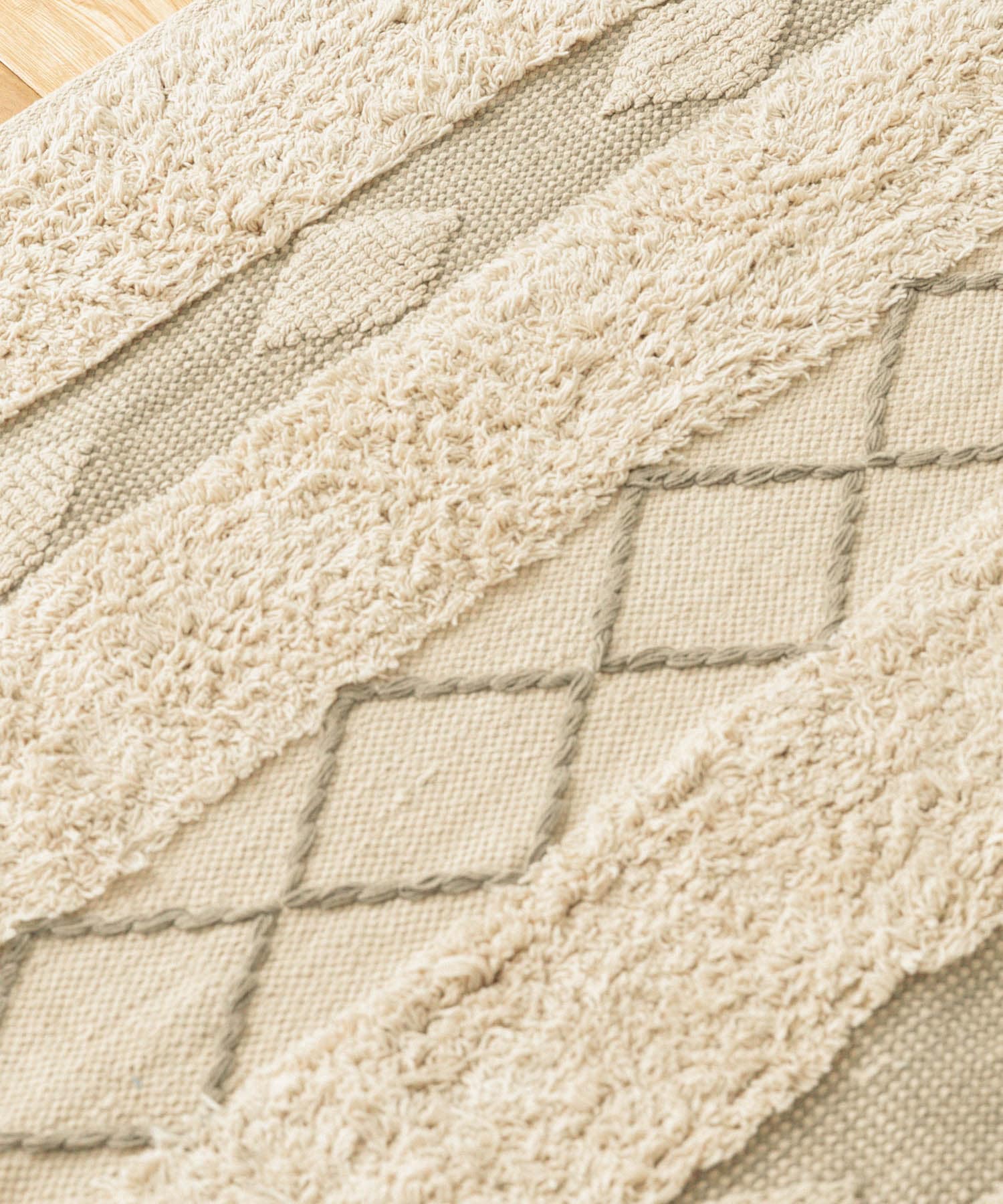 RugRu　AXTEL ラグ140×200cm IVORY MIX -