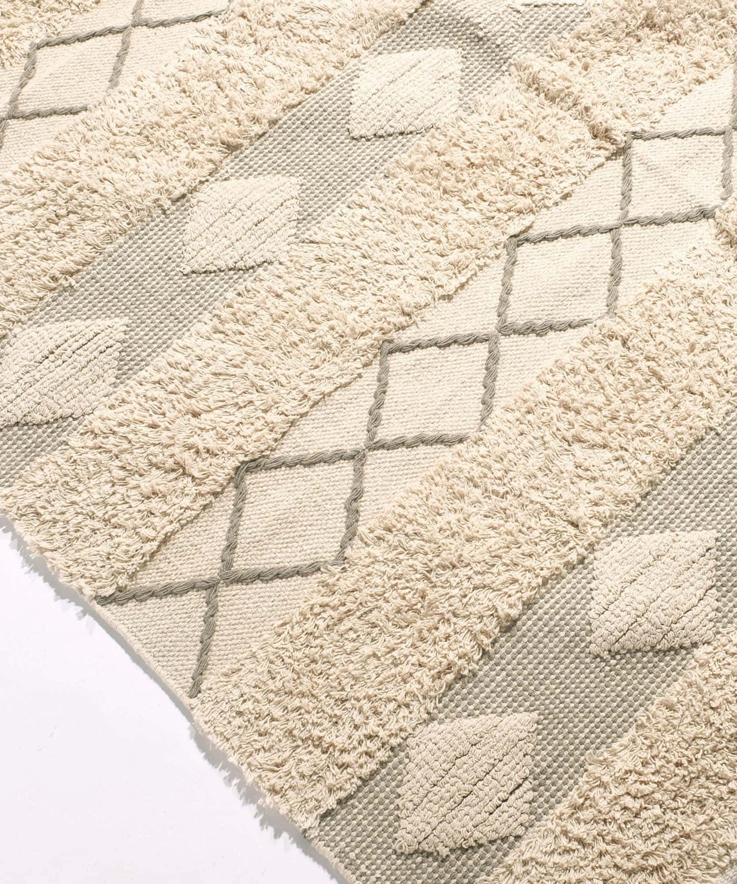RugRu　AXTEL ラグ140×200cm IVORY MIX -