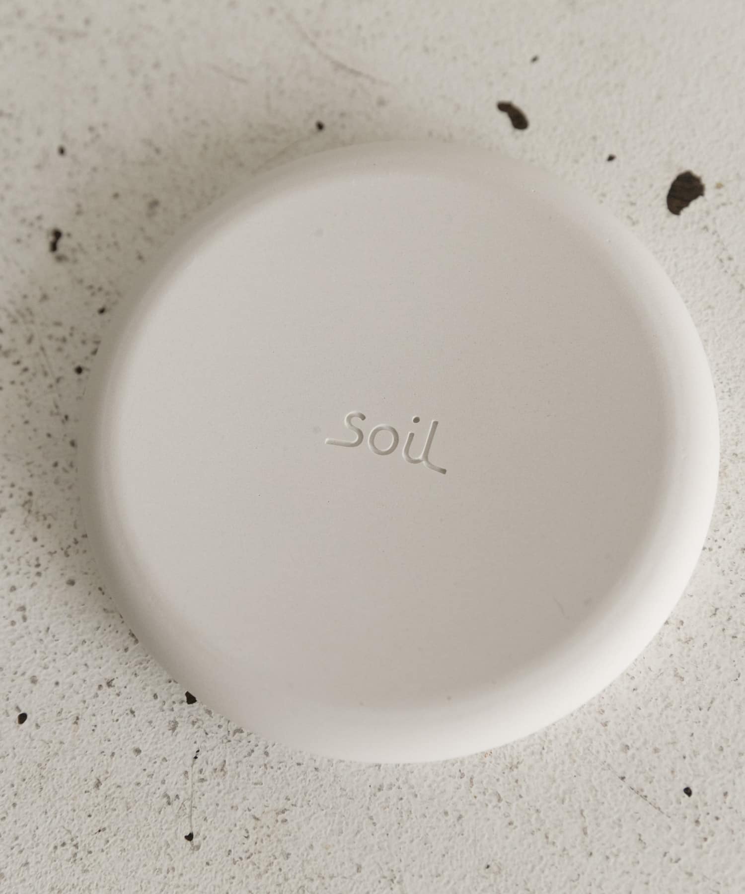 soil　SOAP DISH circle WHITE -