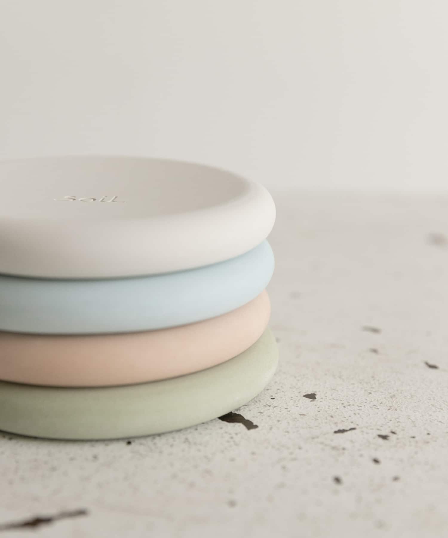 soil　SOAP DISH circle WHITE -