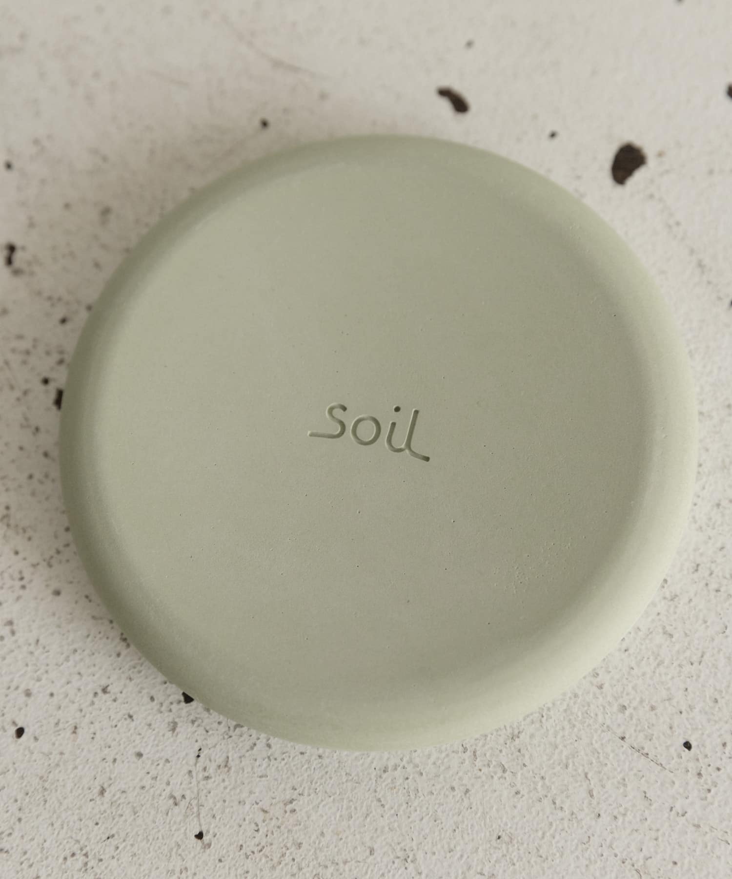 soil　SOAP DISH circle GREEN -