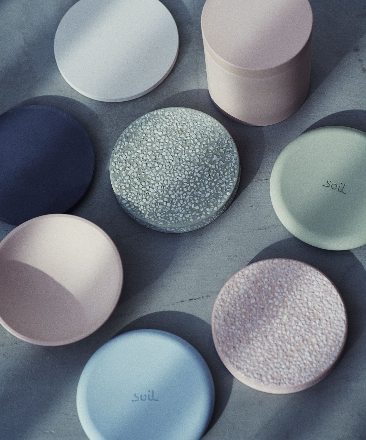 soil　SOAP DISH circle GREEN -