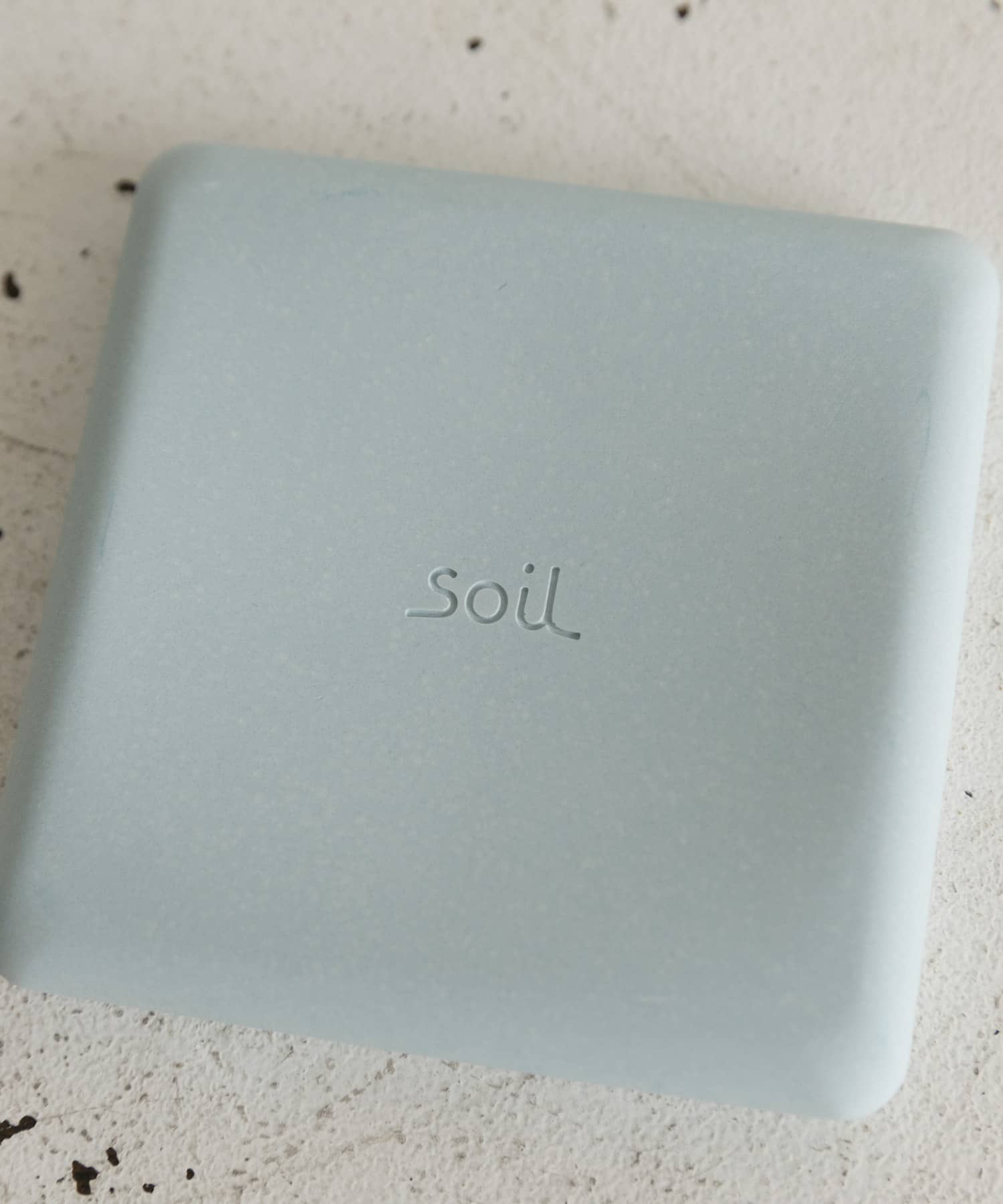 soil　SOAP DISH square BLUE -