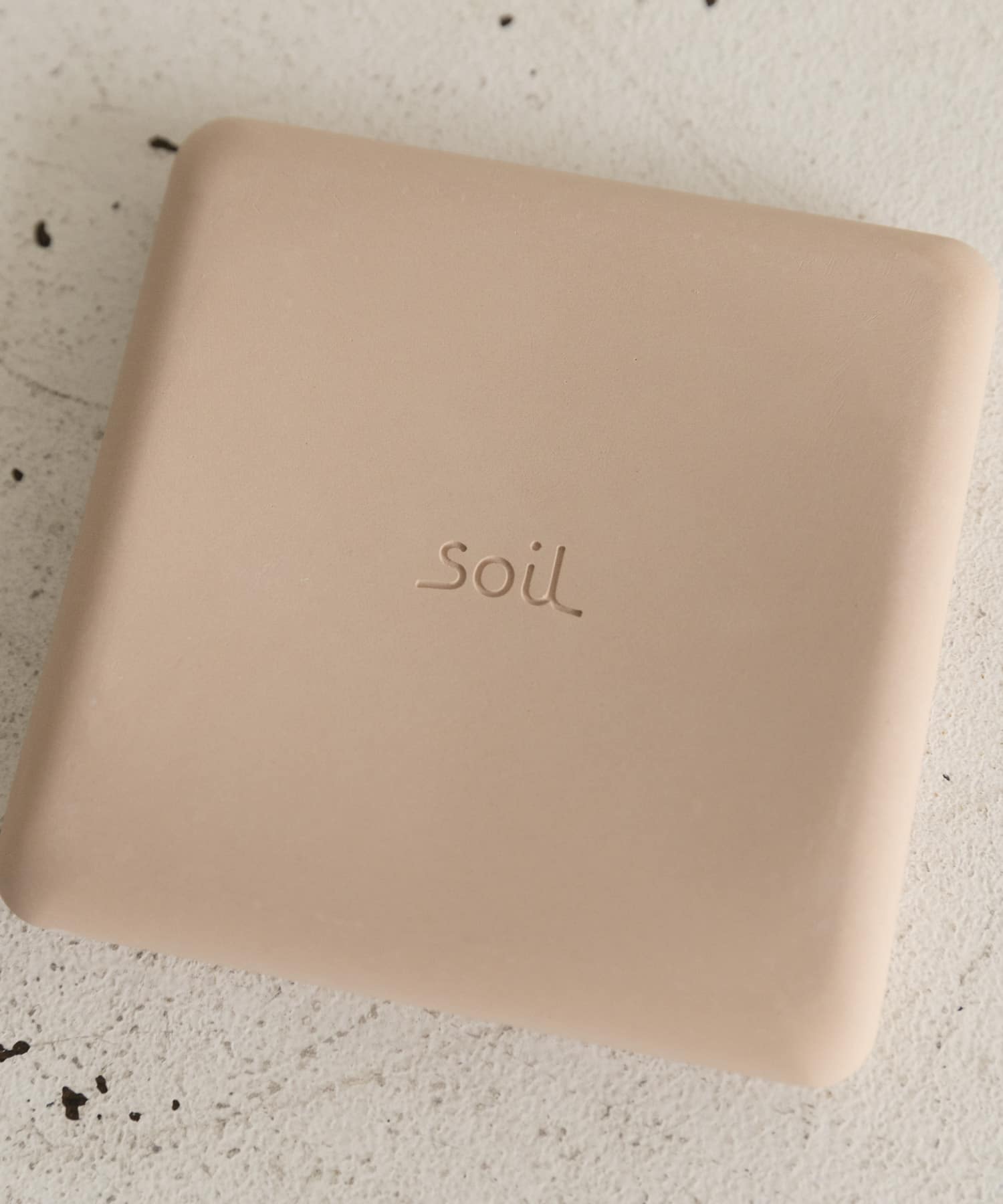 soil　SOAP DISH square PINK -