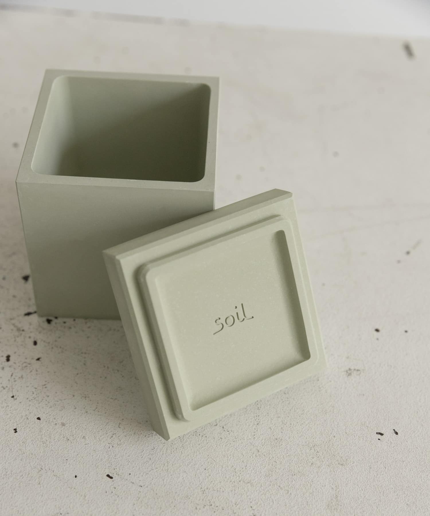 soil　FOOD CONTAINER square S GREEN -