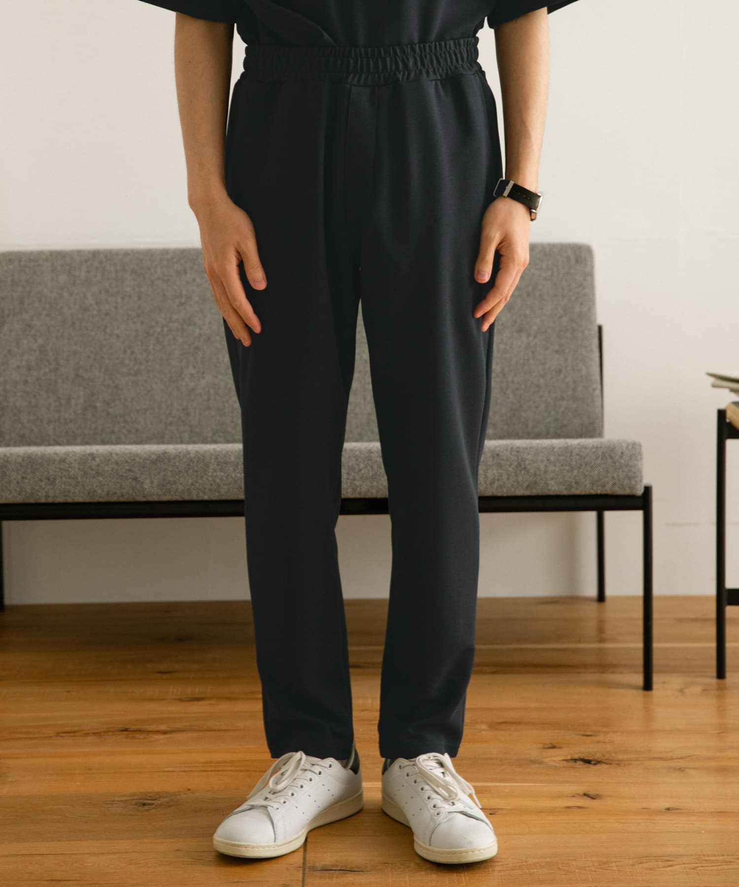 セットアップ対応』 ダブルフェイス ツイルイージーパンツ(M NVY